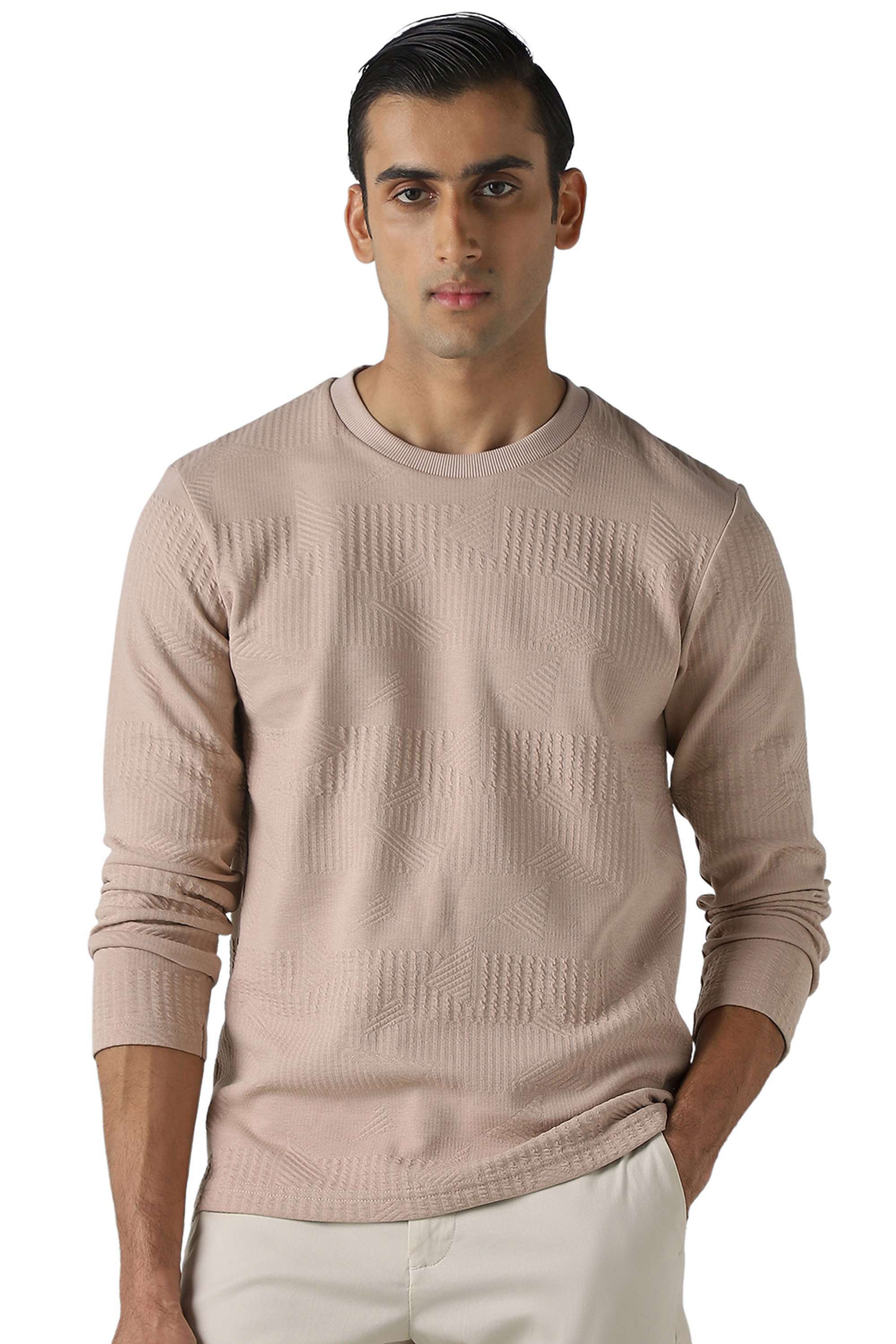Solid-Cotton-Round-Neck-Men-s-T-Shirt