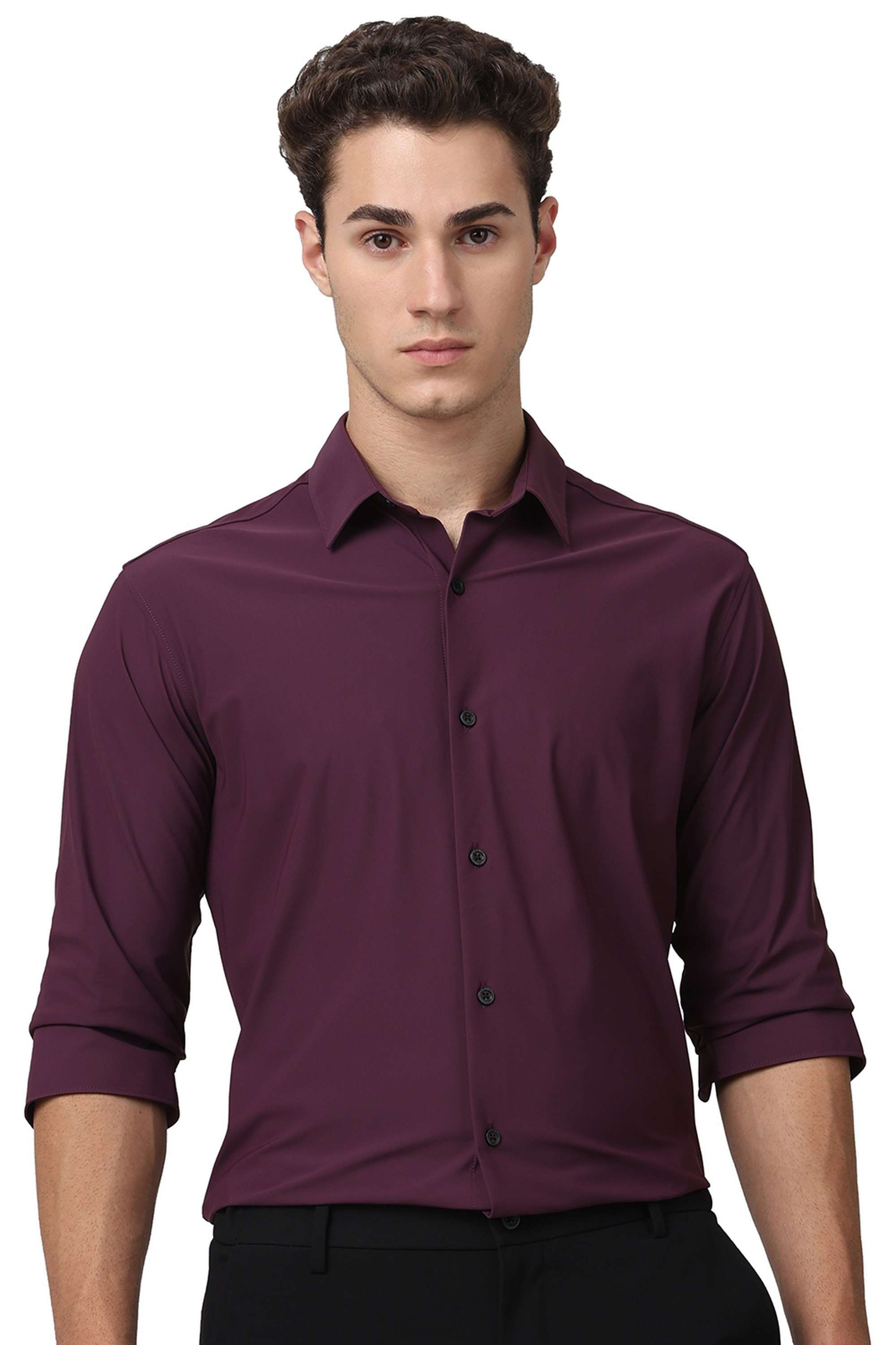 Solid-Cotton-Slim-Fit-Men-s-Shirt