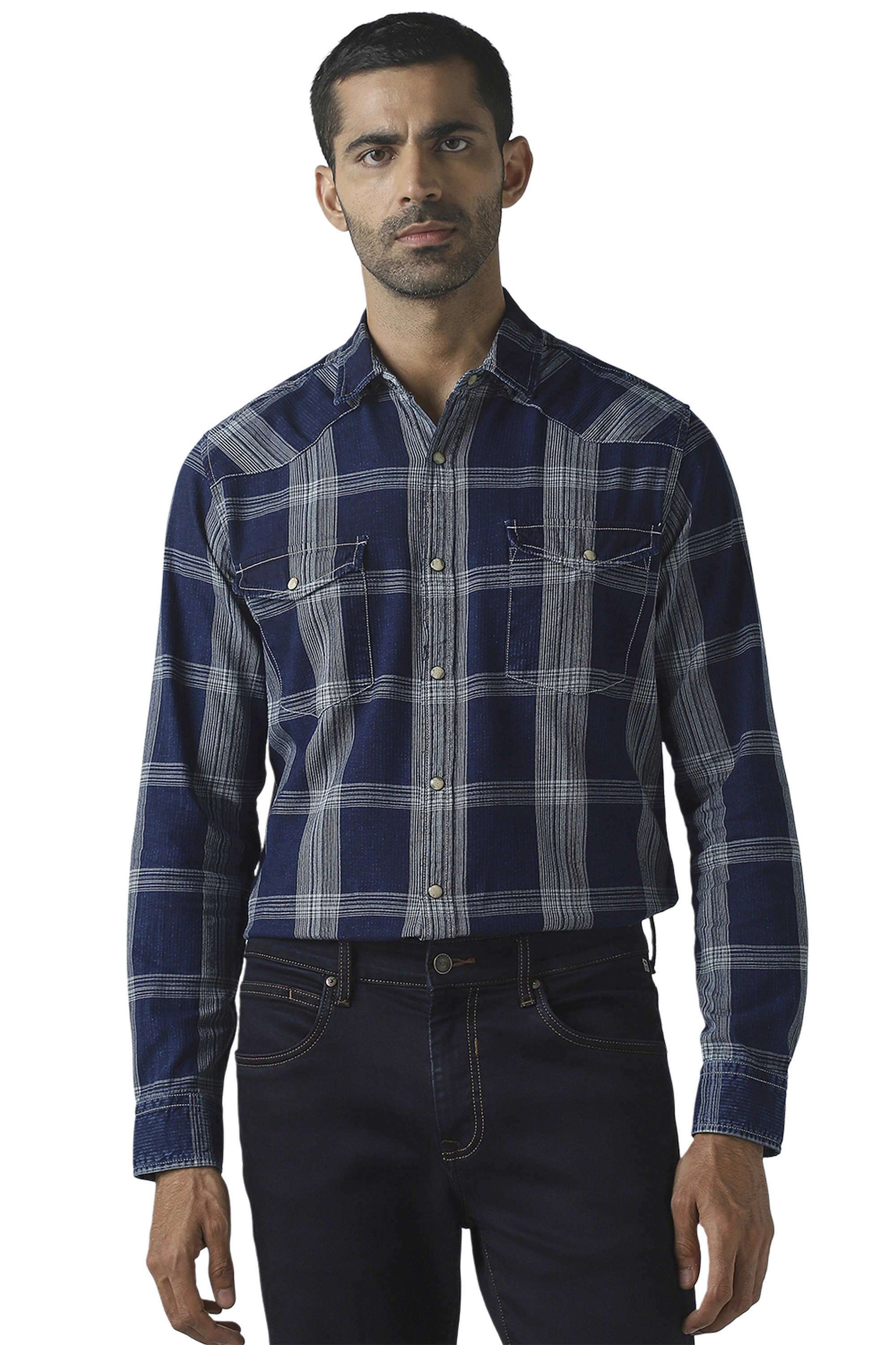 Checks-Cotton-Men-s-Casual-Wear-Shirt