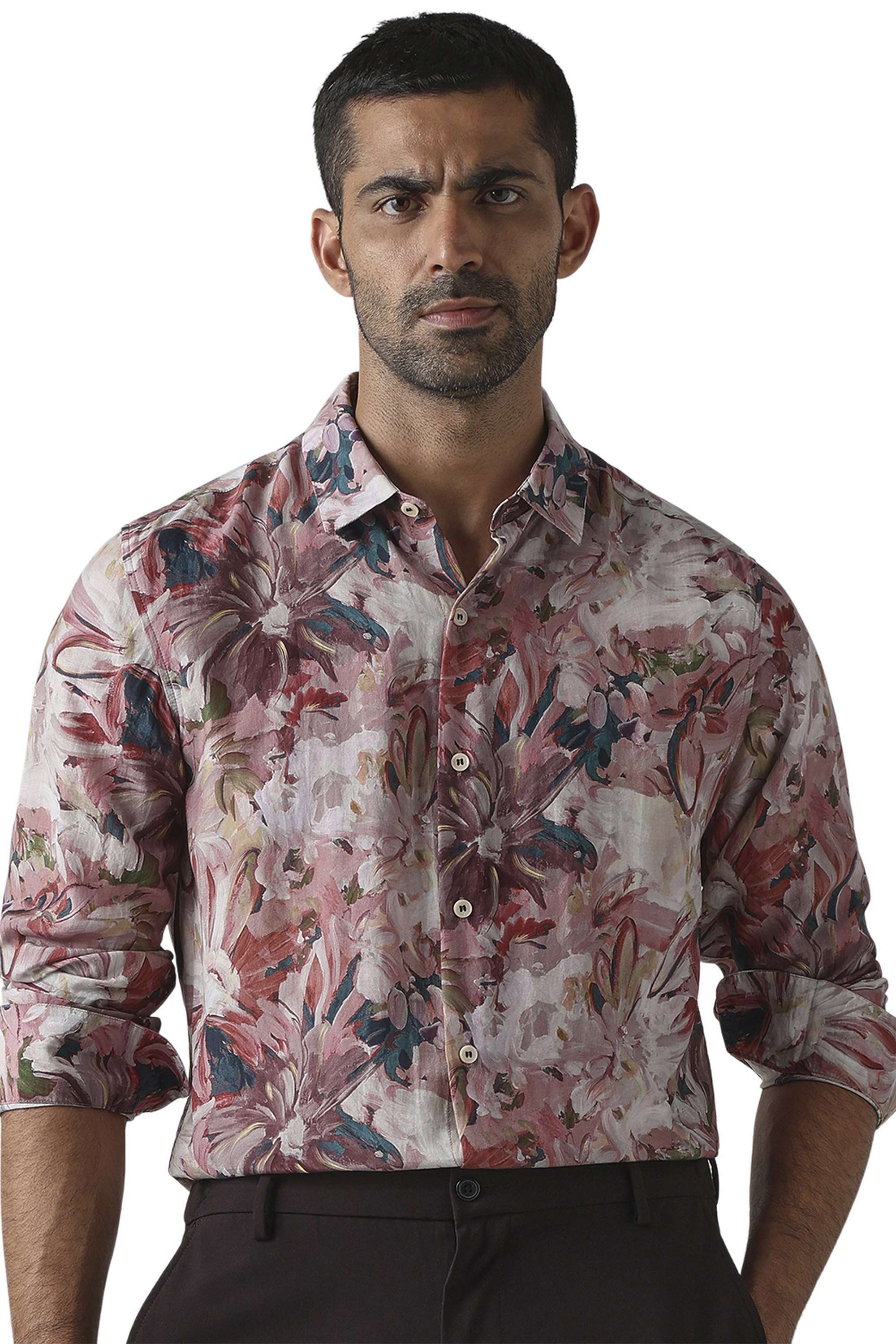 Printed-Cotton-Slim-Fit-Men-s-Casual-Shirt