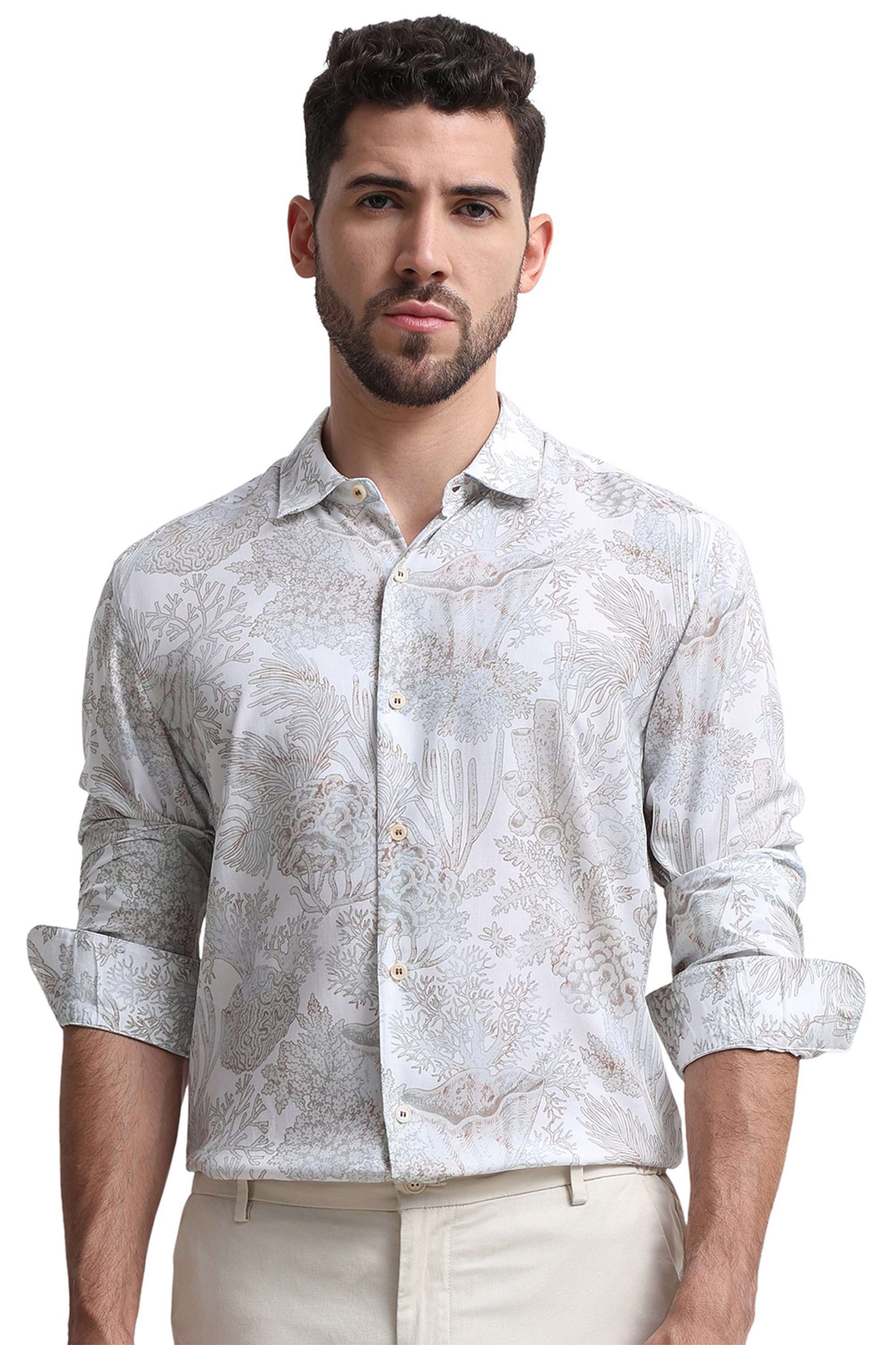 Printed-Cotton-Slim-Fit-Men-s-Casual-Shirt
