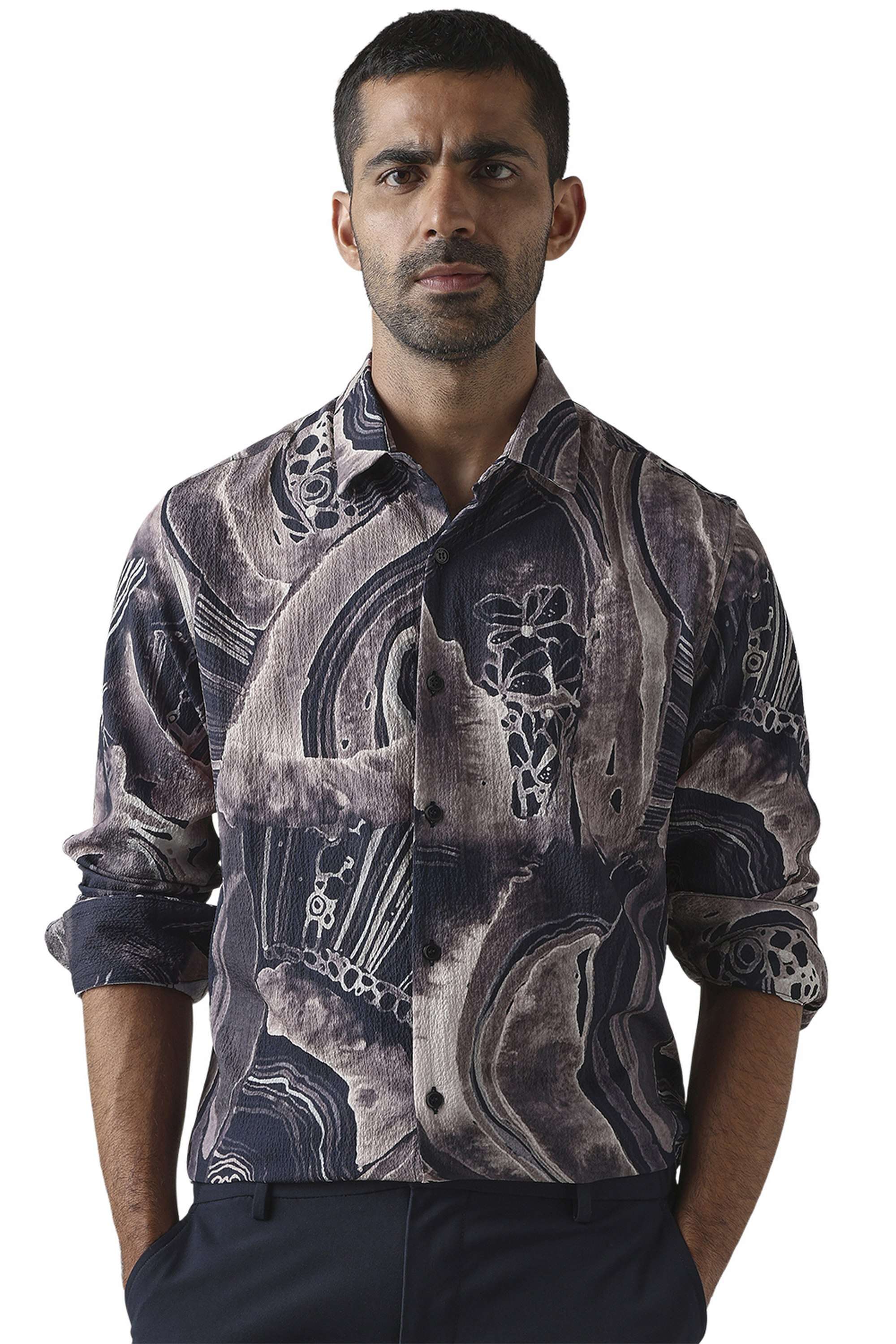 Printed-Cotton-Slim-Fit-Men-s-Casual-Shirt