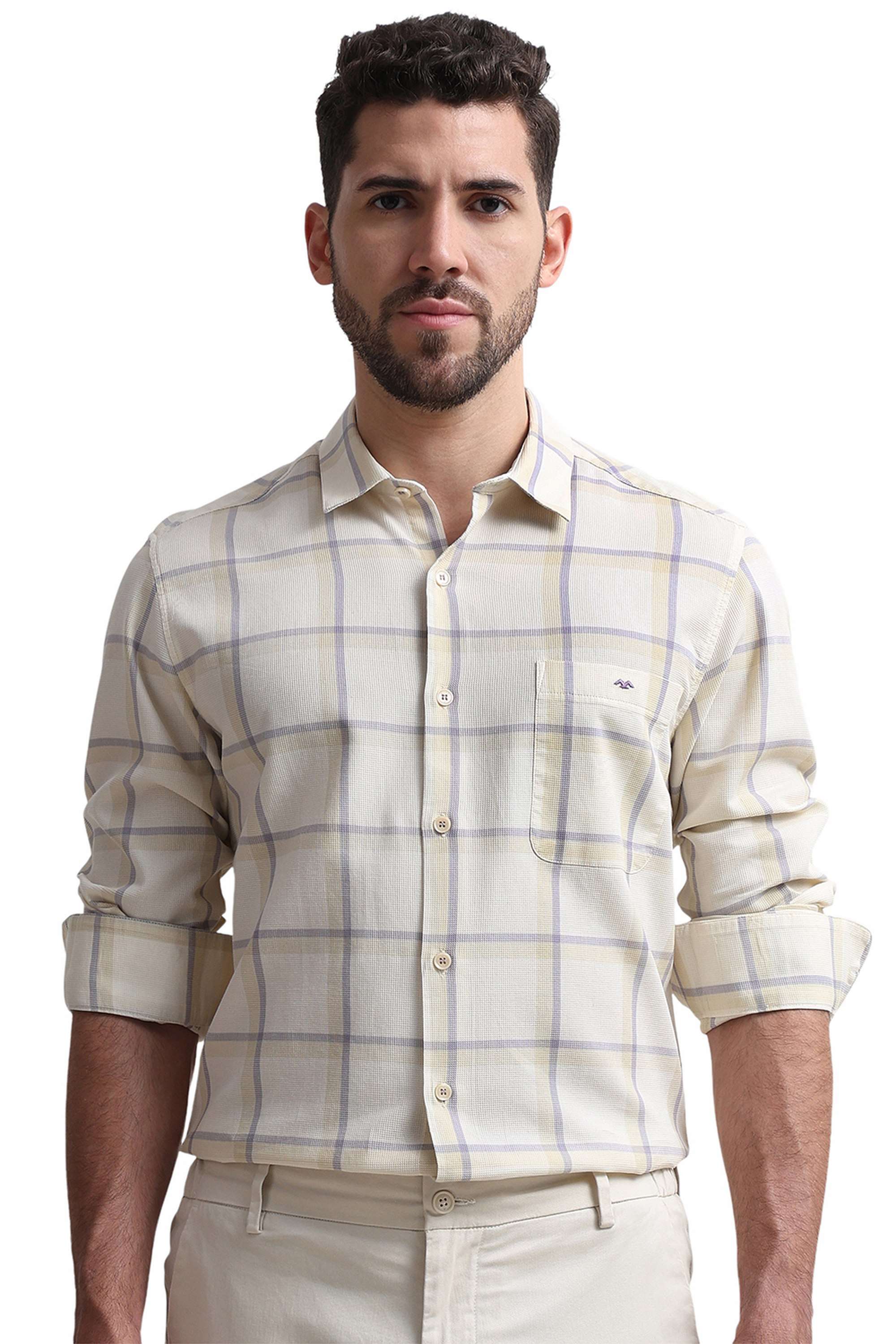 Checks-Cotton-Slim-Fit-Men-s-Casual-Shirt