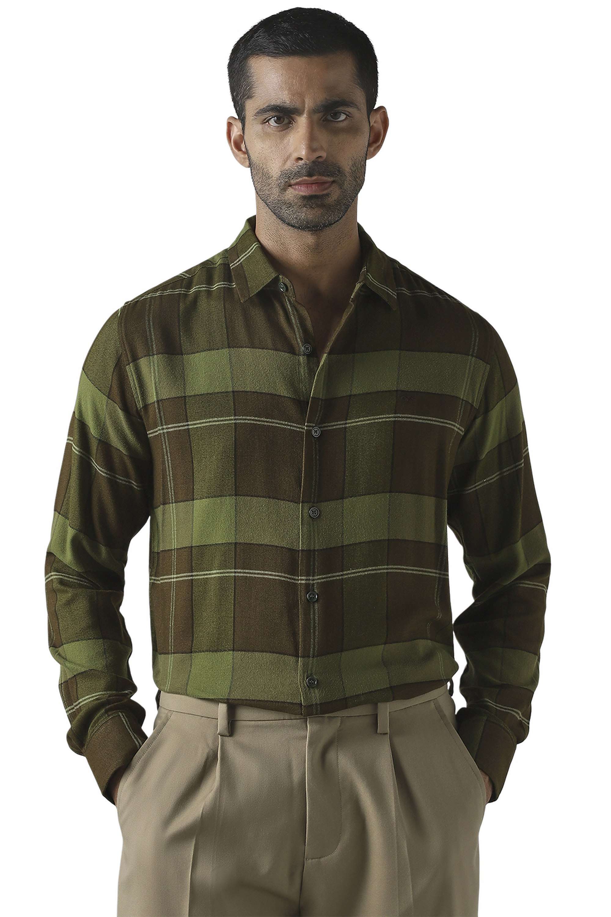 Checks-Cotton-Men-s-Casual-Wear-Shirt