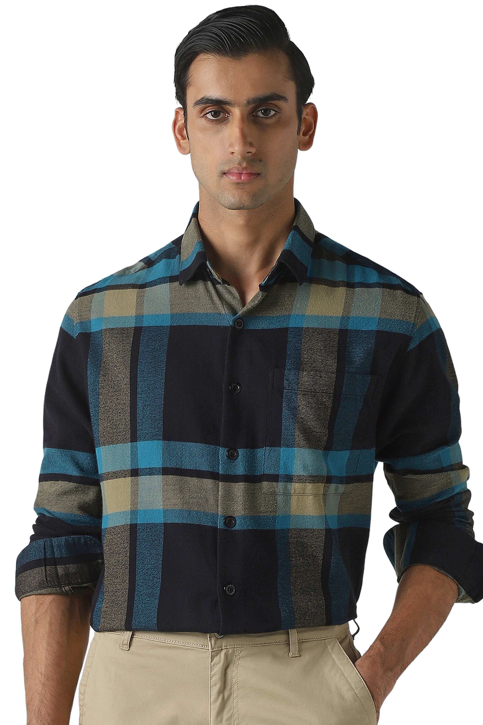 Checks-Cotton-Men-s-Casual-Wear-Shirt
