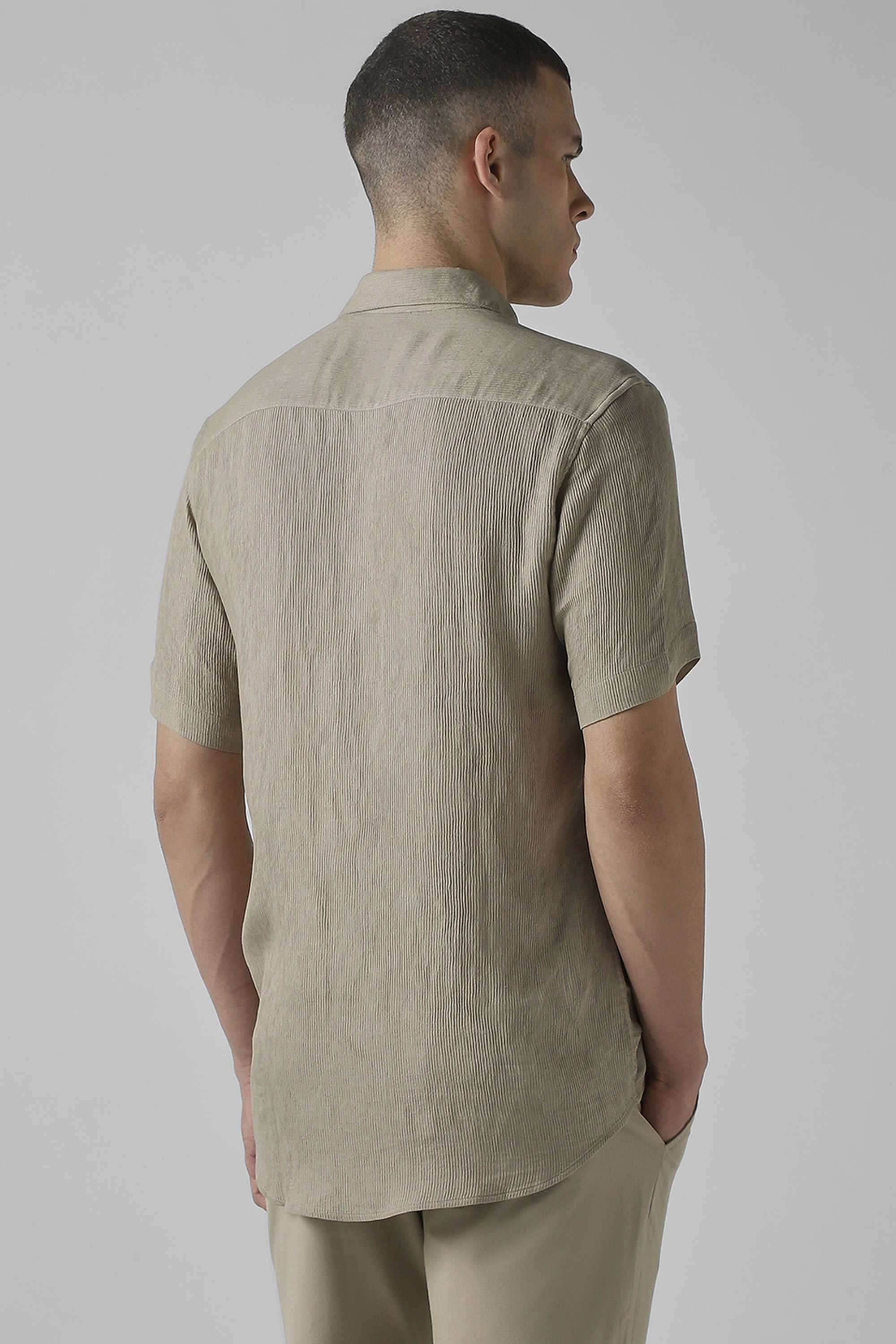 Solid-Cotton-Slim-Fit-Men-s-Casual-Shirt