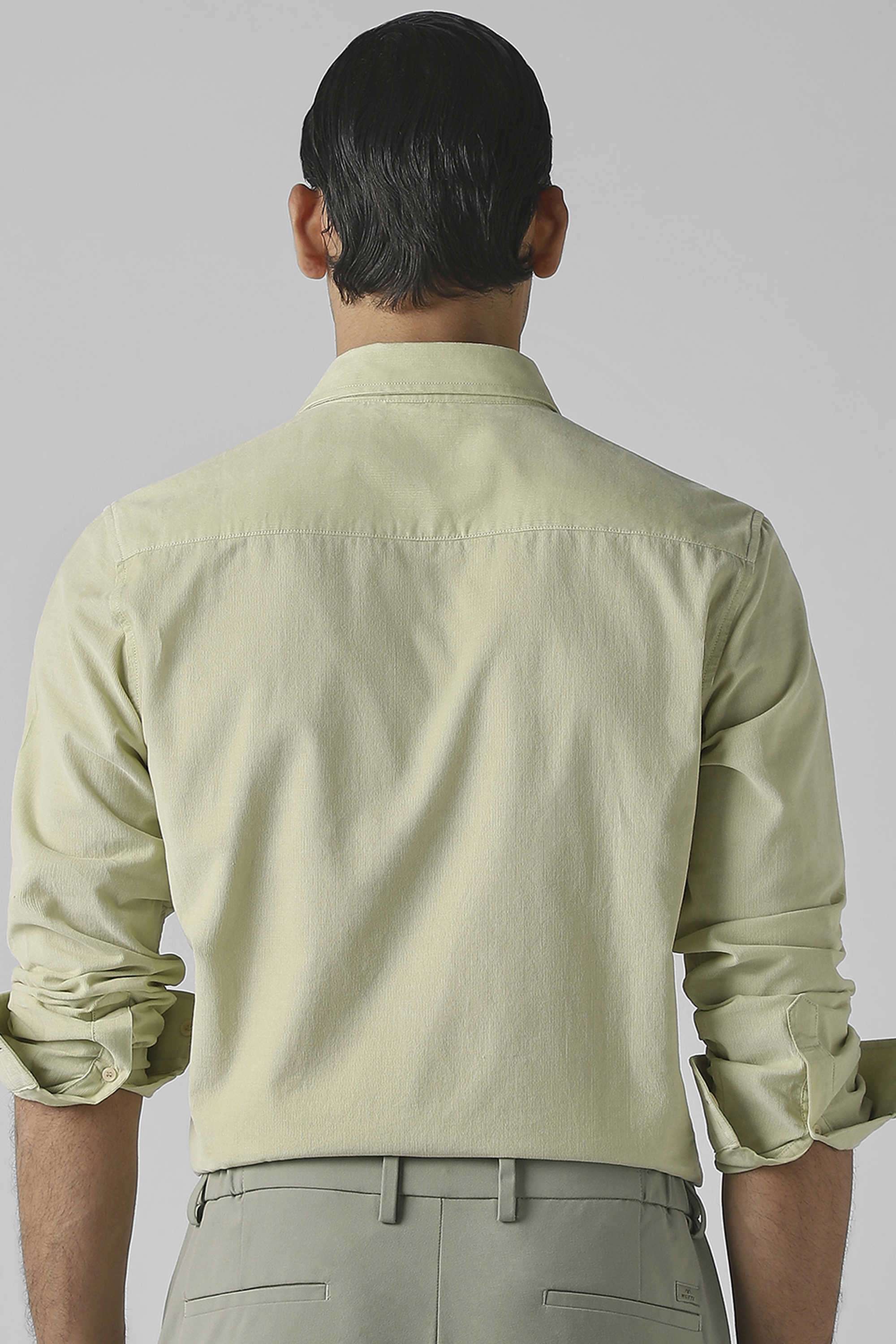 Solid-Cotton-Slim-Fit-Men-s-Casual-Shirt