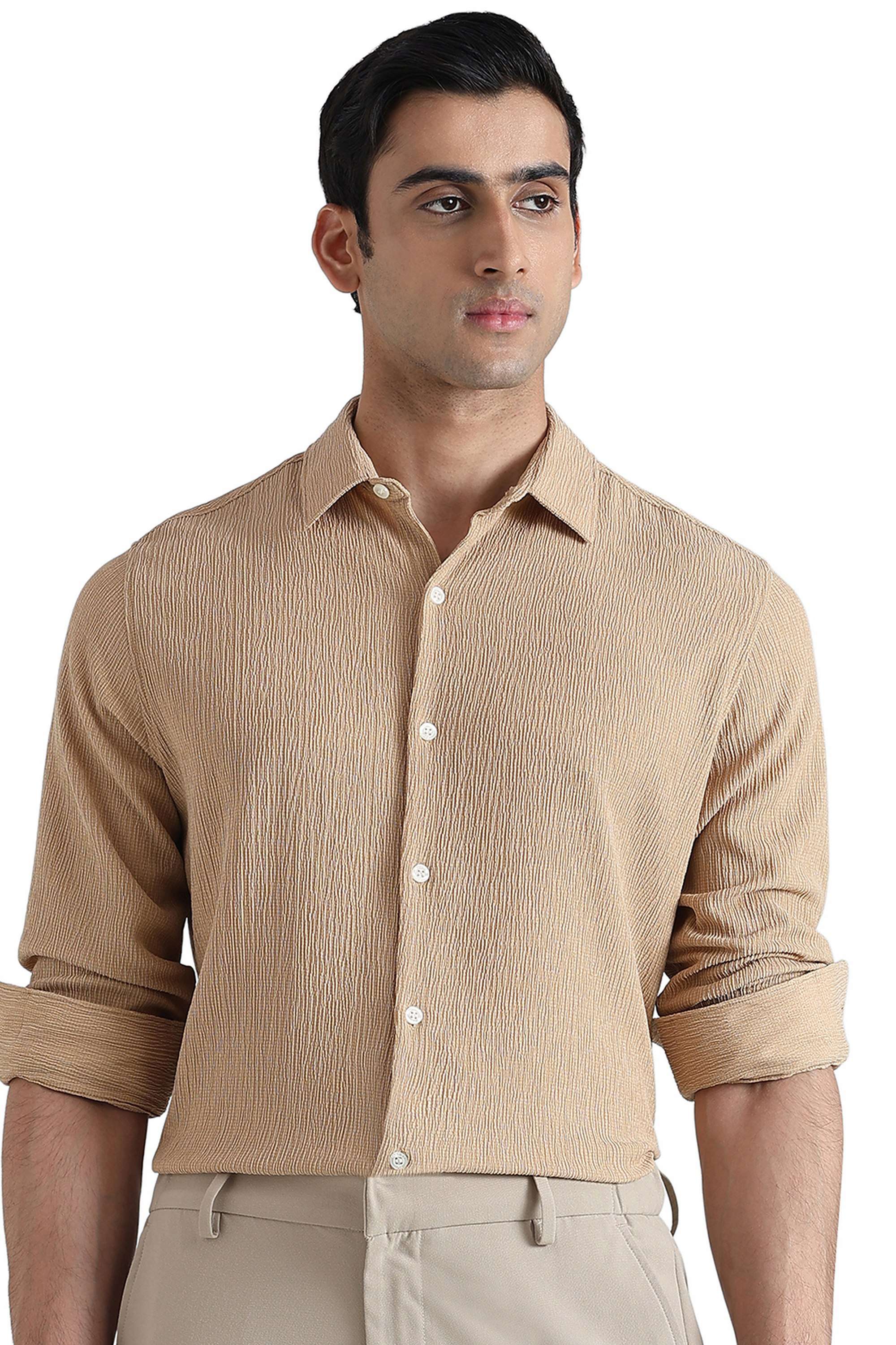 Solid-Cotton-Slim-Fit-Men-s-Shirt