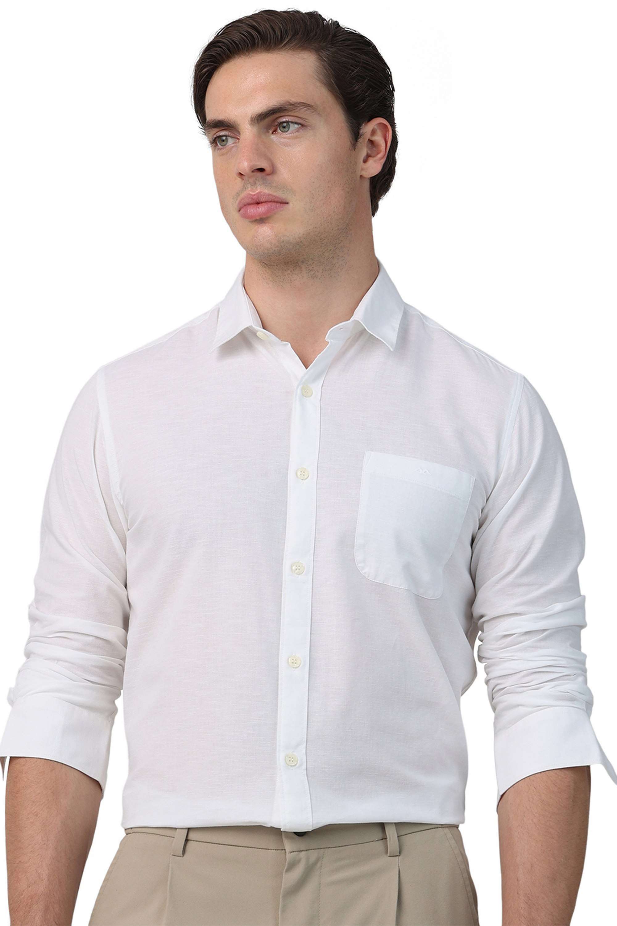 Solid-Cotton-Slim-Fit-Men-s-Shirt
