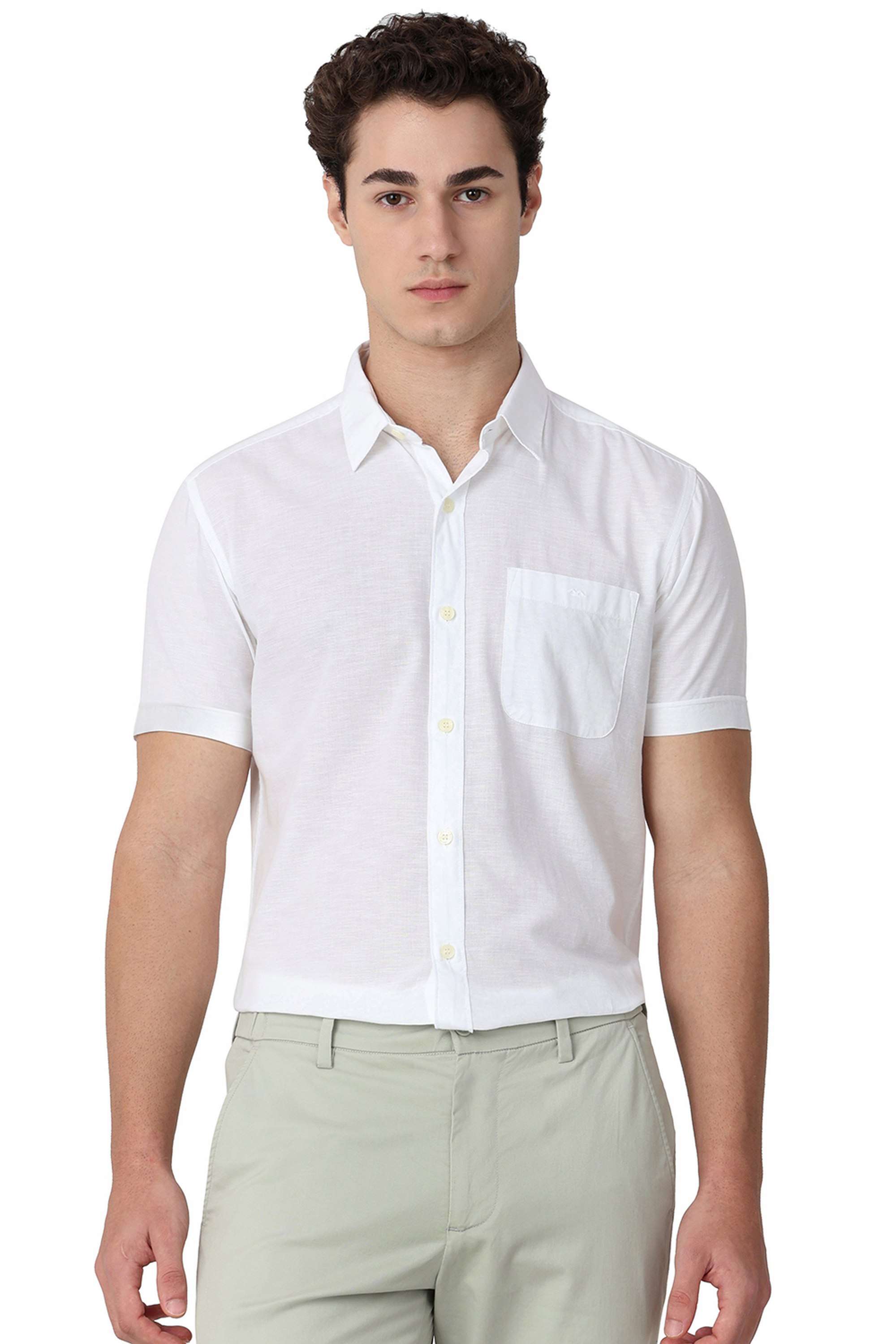 Solid-Cotton-Slim-Fit-Men-s-Shirt