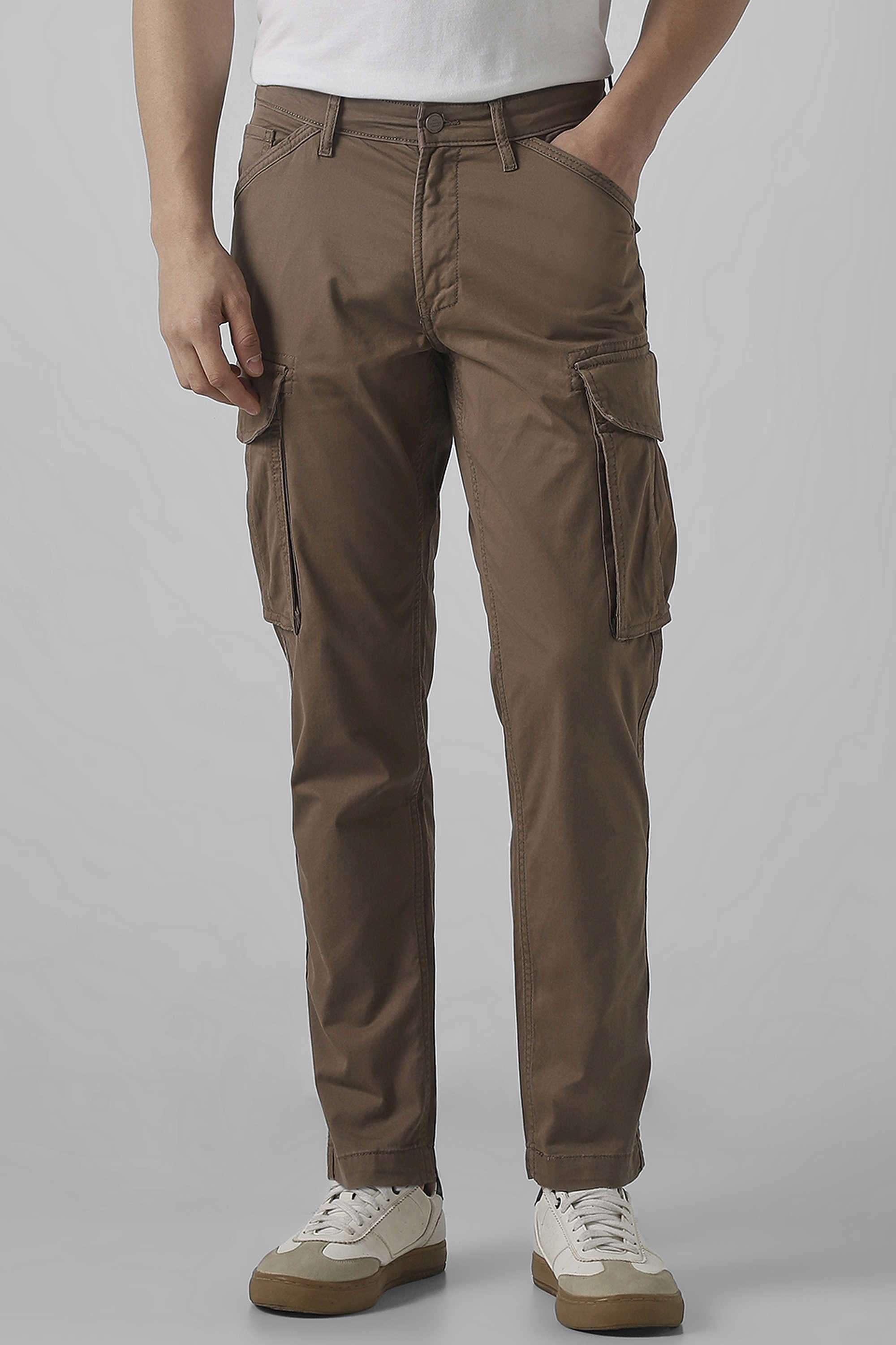 Solid-Cotton-Slim-Fit-Men-s-Casual-Trousers