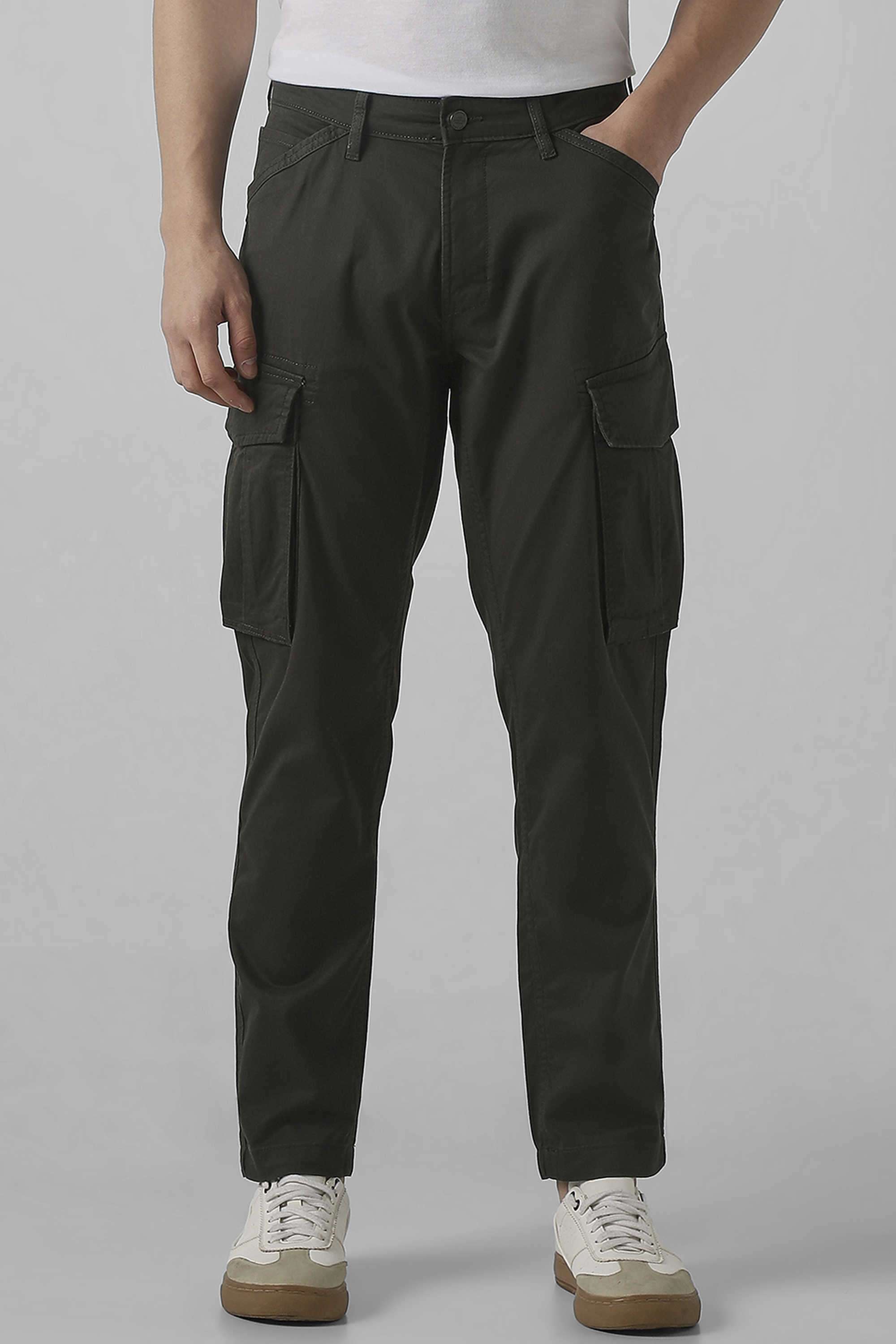 Solid-Cotton-Slim-Fit-Men-s-Casual-Trousers