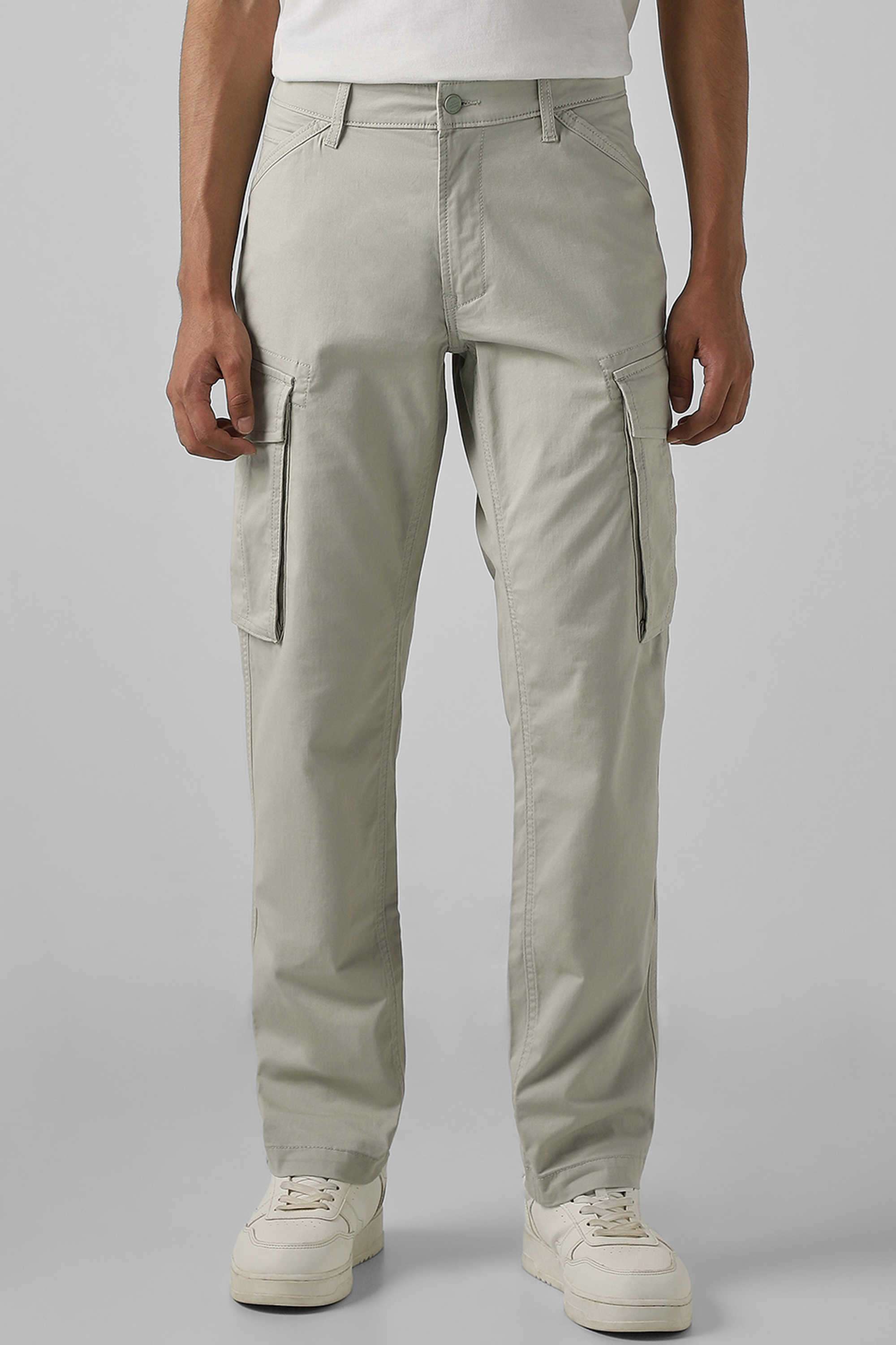 Solid-Cotton-Slim-Fit-Men-s-Casual-Trousers