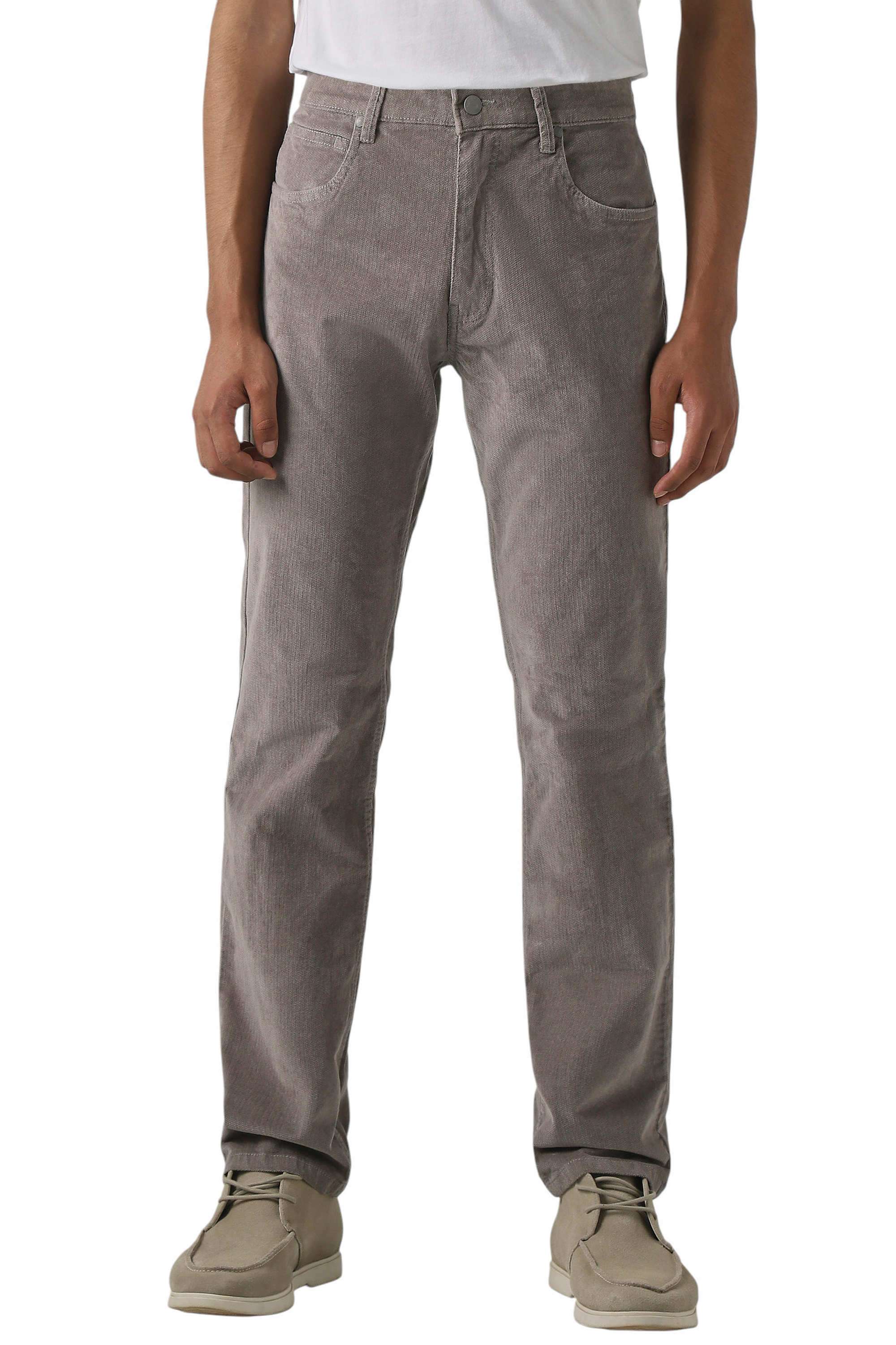 Solid-Straight-Fit-Cotton-Men-s-Casual-Wear-Trousers
