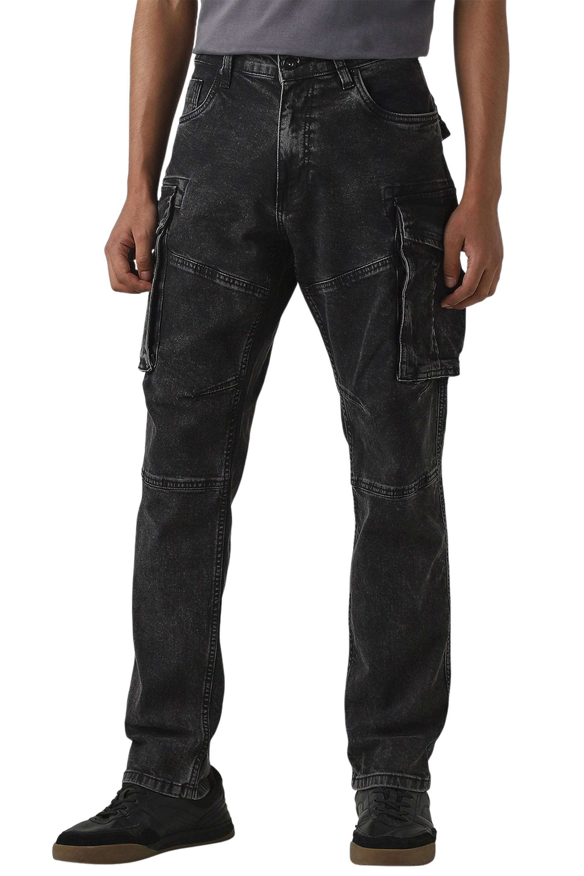 Solid-Cotton-Slim-Fit-Men-s-Casual-Trousers