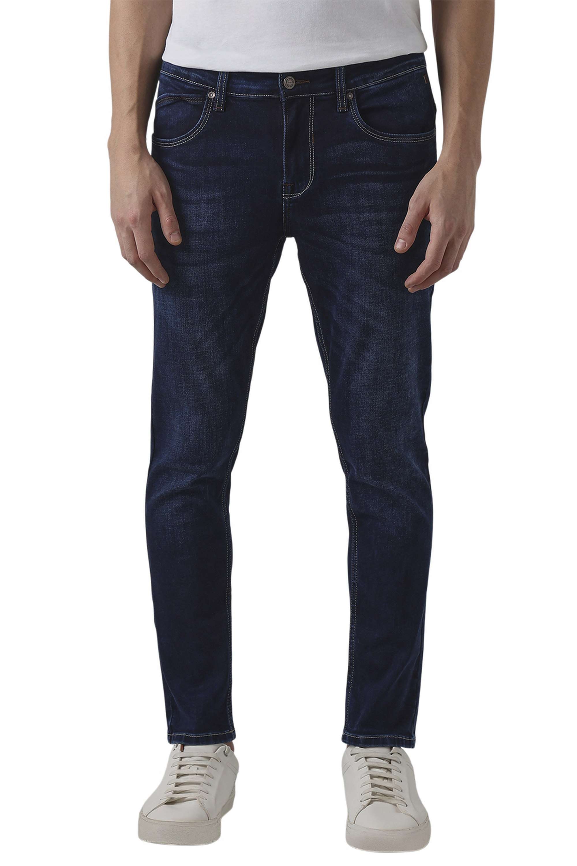 Light-Wash-Cotton-Tapered-Fit-Men-s-Jeans