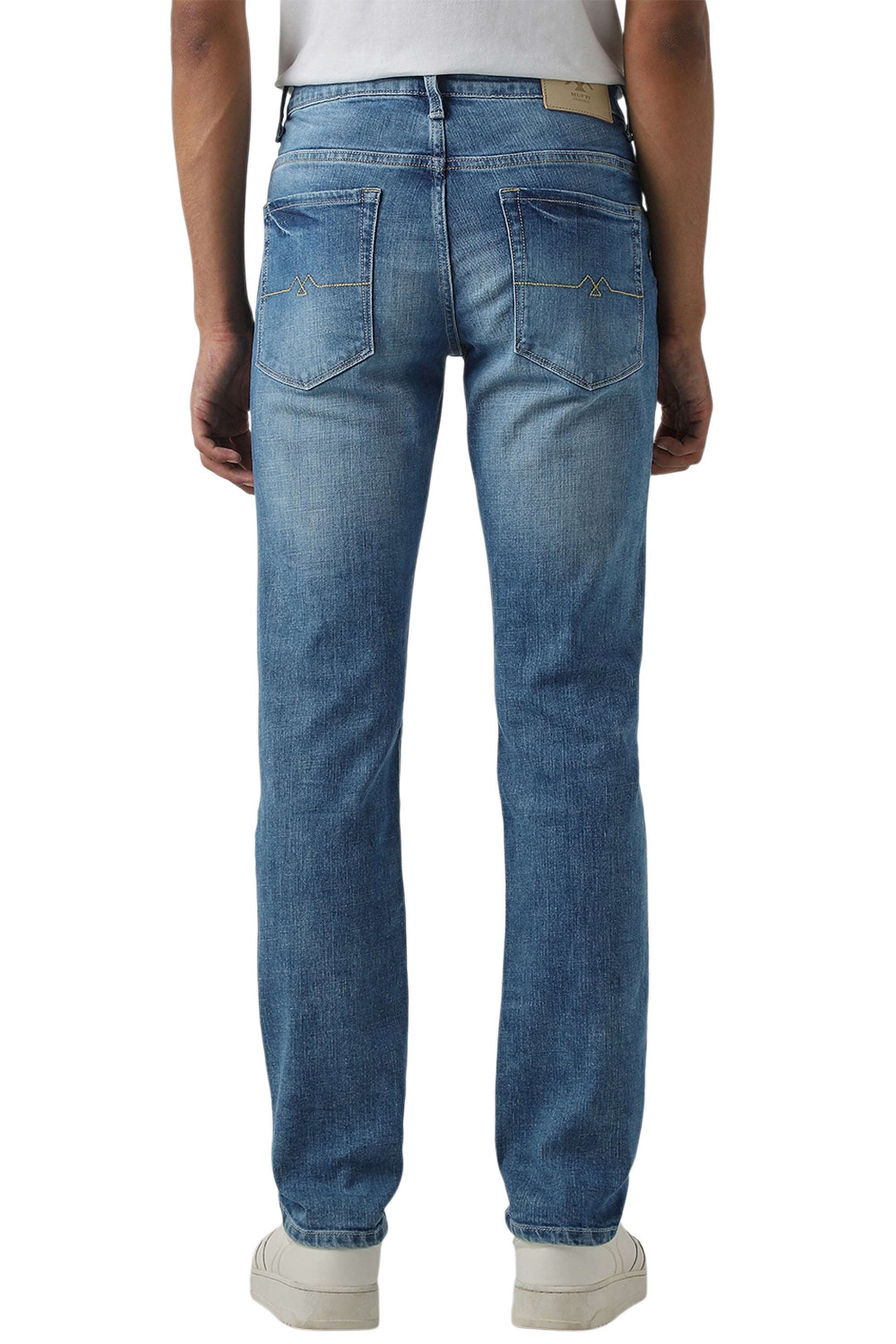 Solid-Cotton-Slim-Fit-Men-s-Jeans