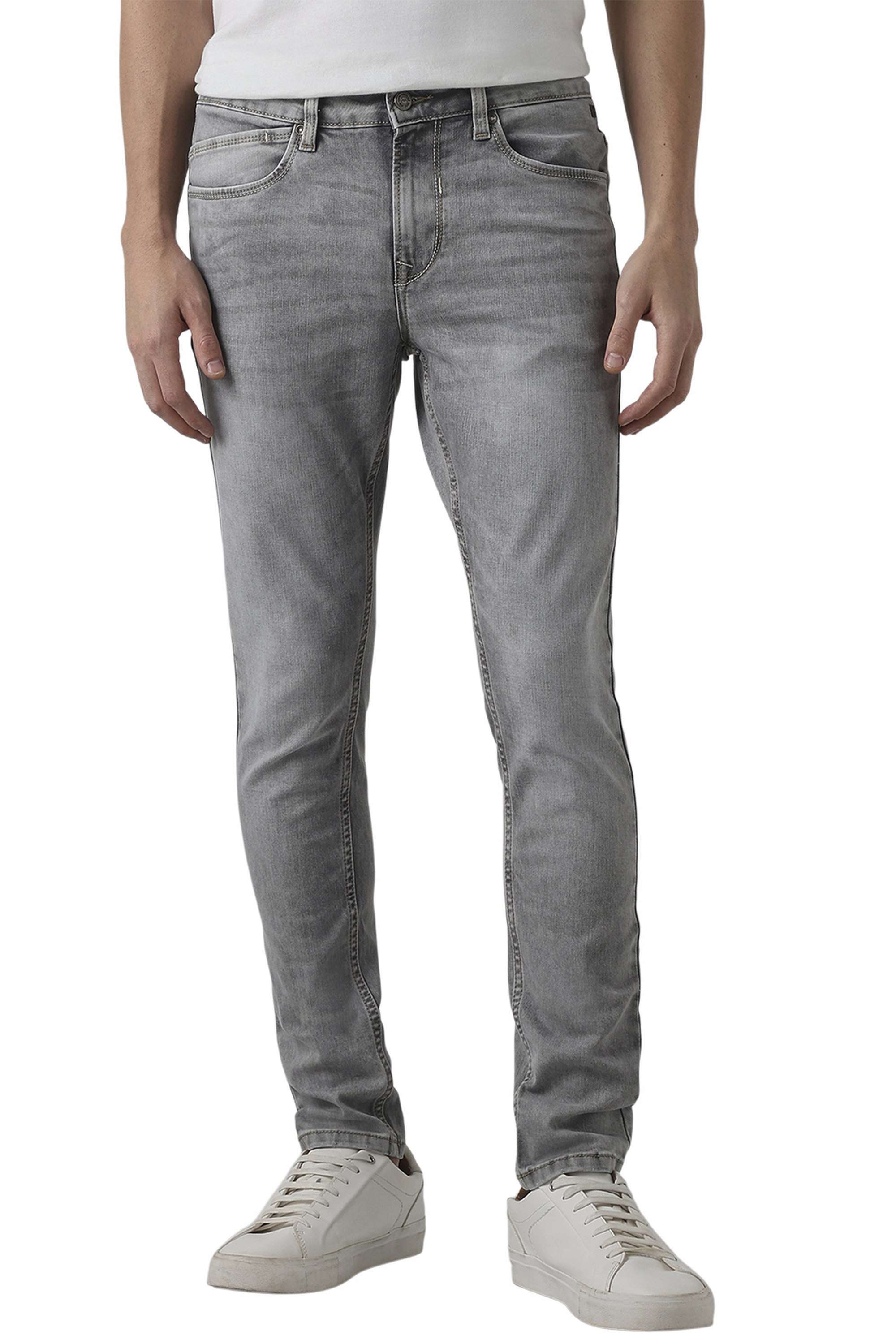 Light-Wash-Cotton-Skinny-Fit-Men-s-Jeans