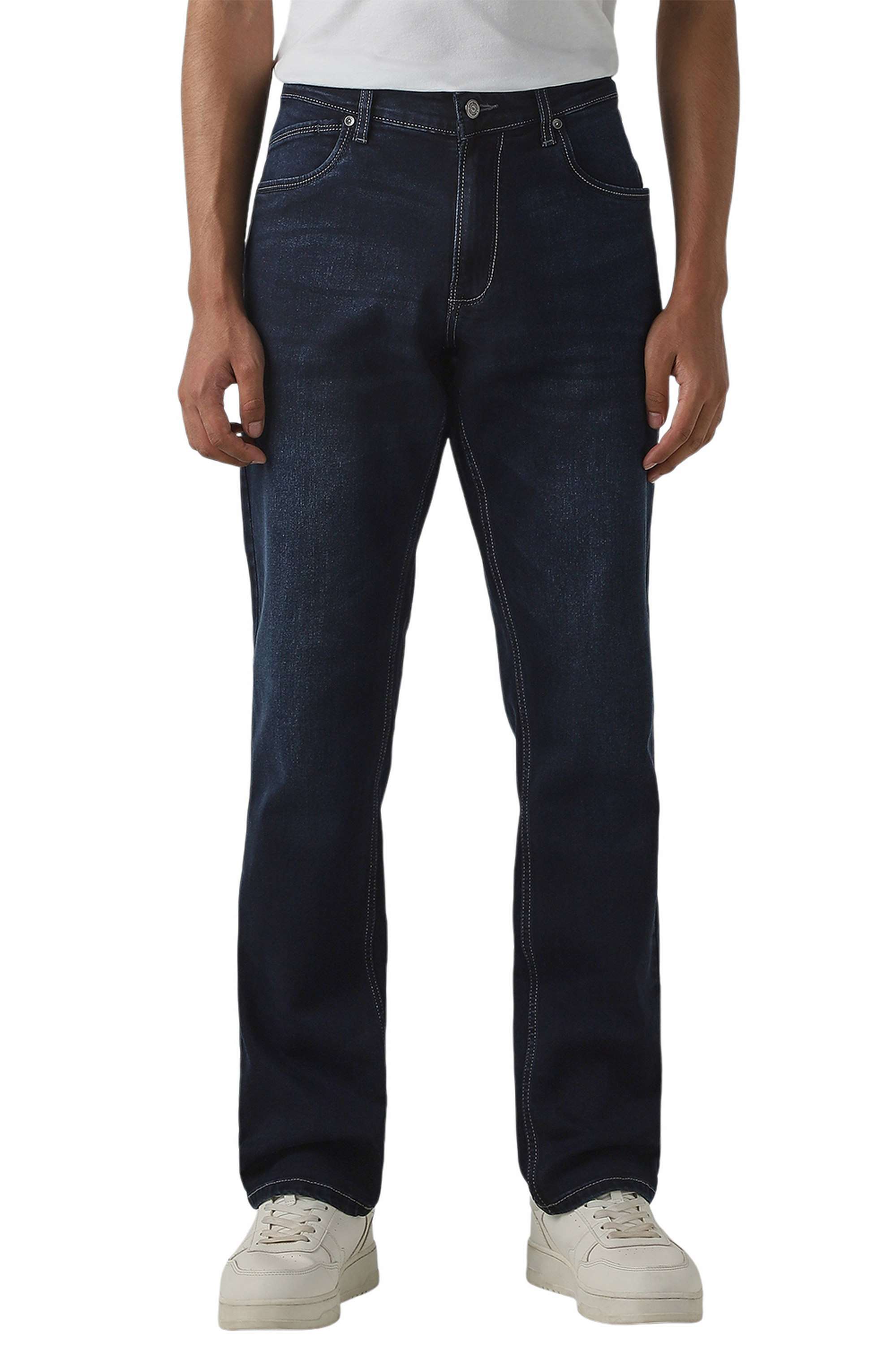 Solid-Cotton-Straight-Fit-Men-s-Jeans