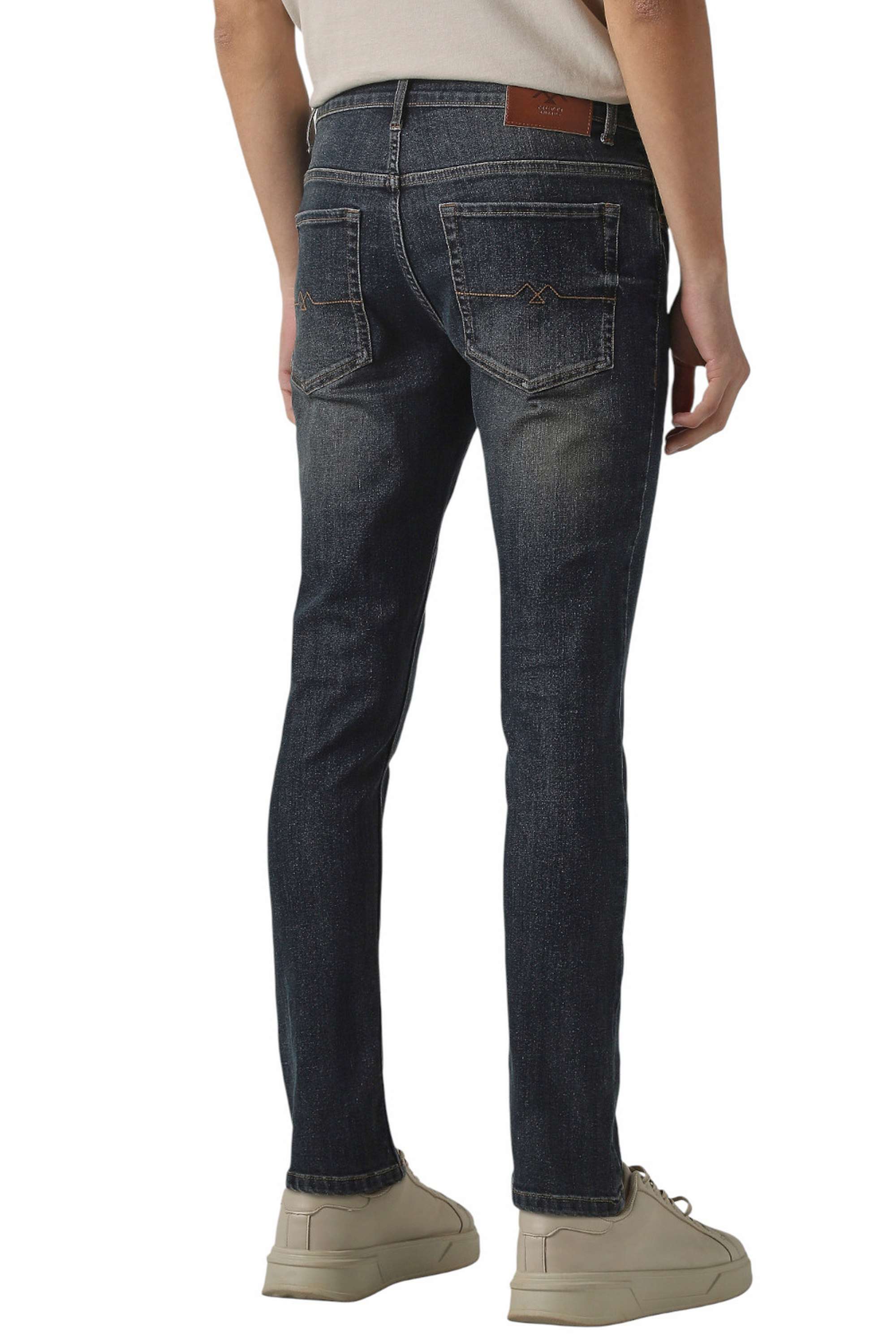 Solid-Cotton-Skinny-Fit-Men-s-Jeans