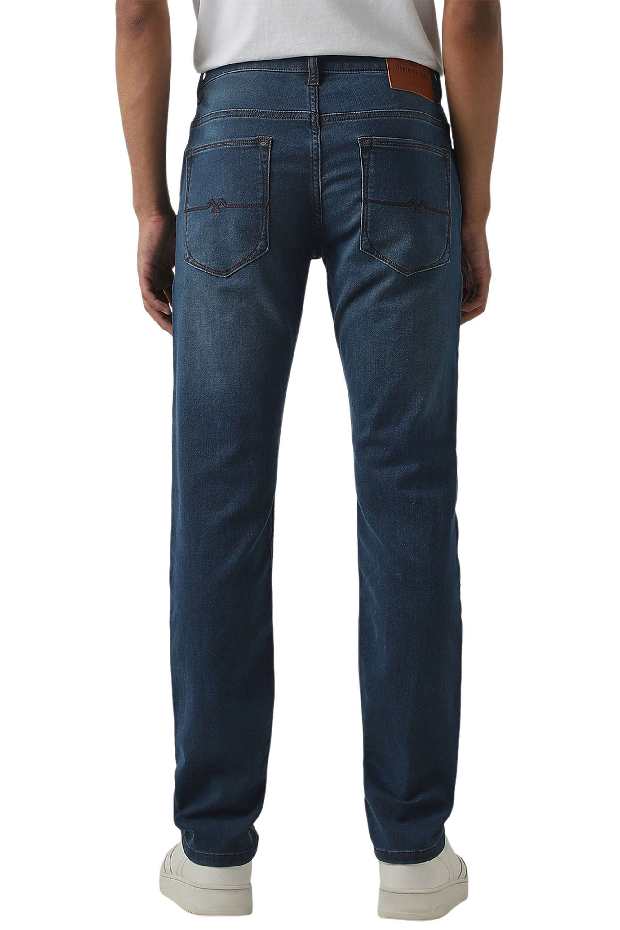 Solid-Cotton-Slim-Fit-Men-s-Jeans