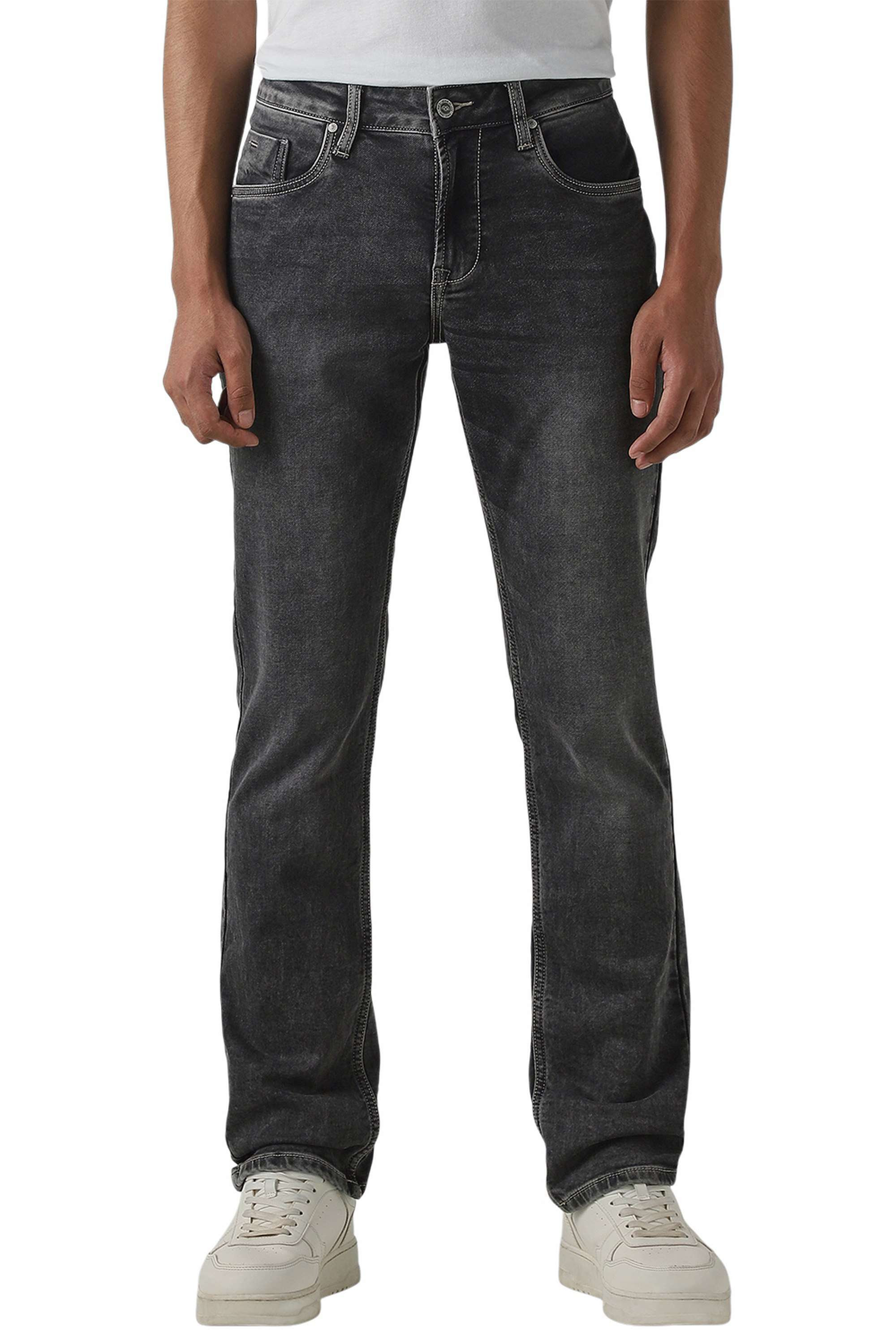 Solid-Cotton-Slim-Fit-Men-s-Jeans