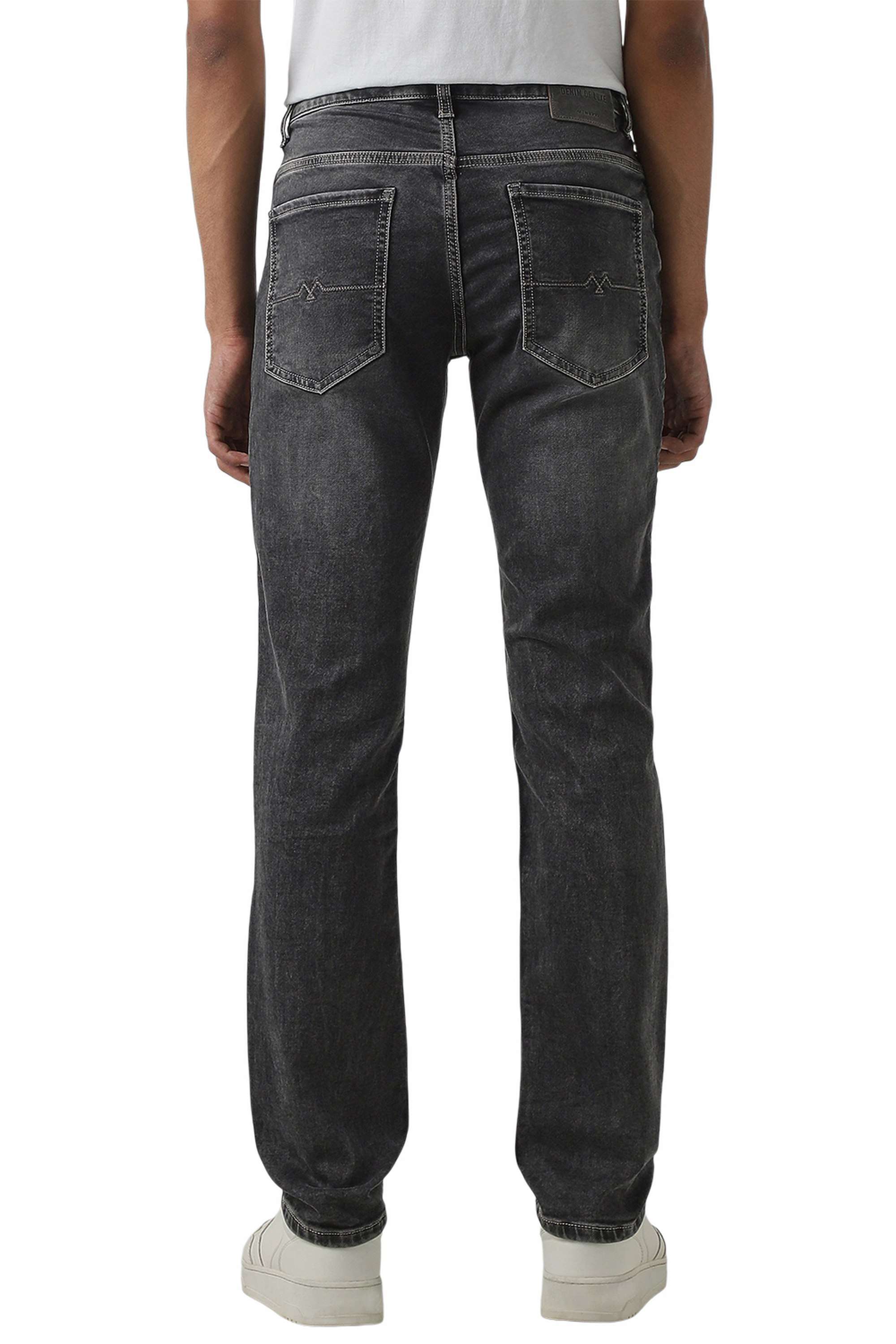 Solid-Cotton-Slim-Fit-Men-s-Jeans