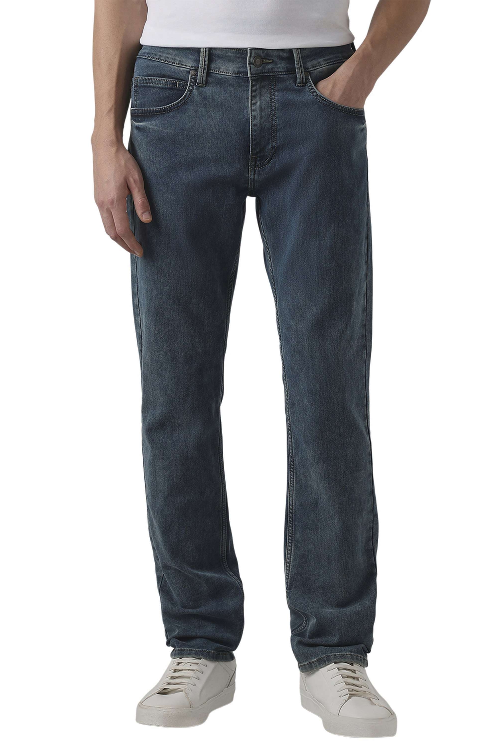 Solid-Cotton-Straight-Fit-Men-s-Jeans
