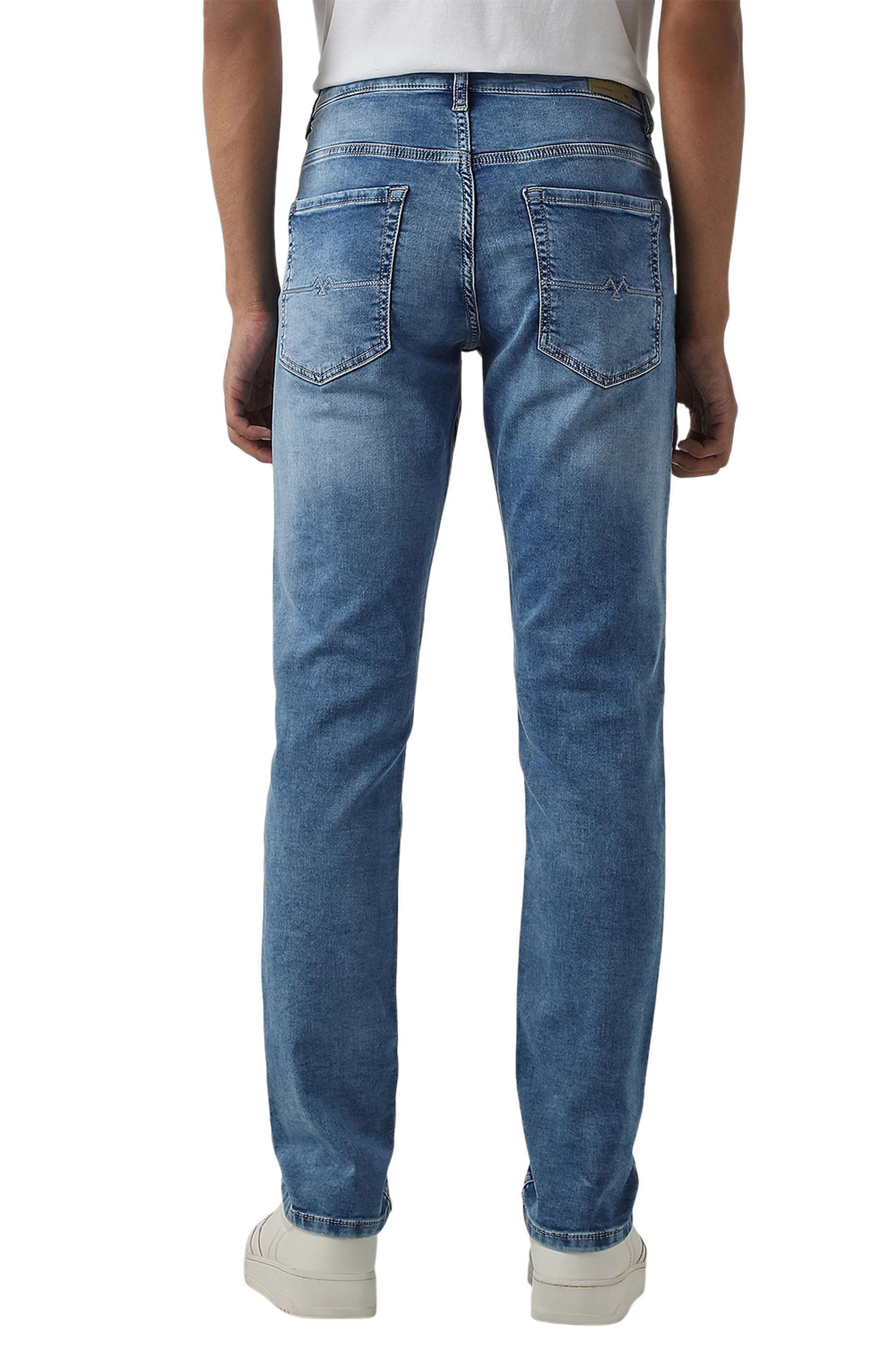 Solid-Cotton-Slim-Fit-Men-s-Jeans