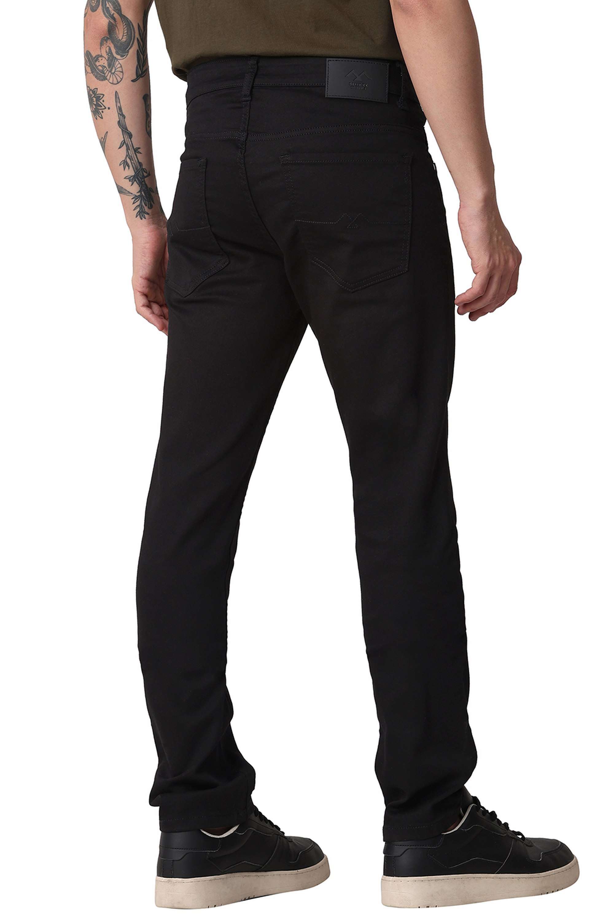 Solid-Cotton-Super-Skinny-Fit-Men-s-Jeans