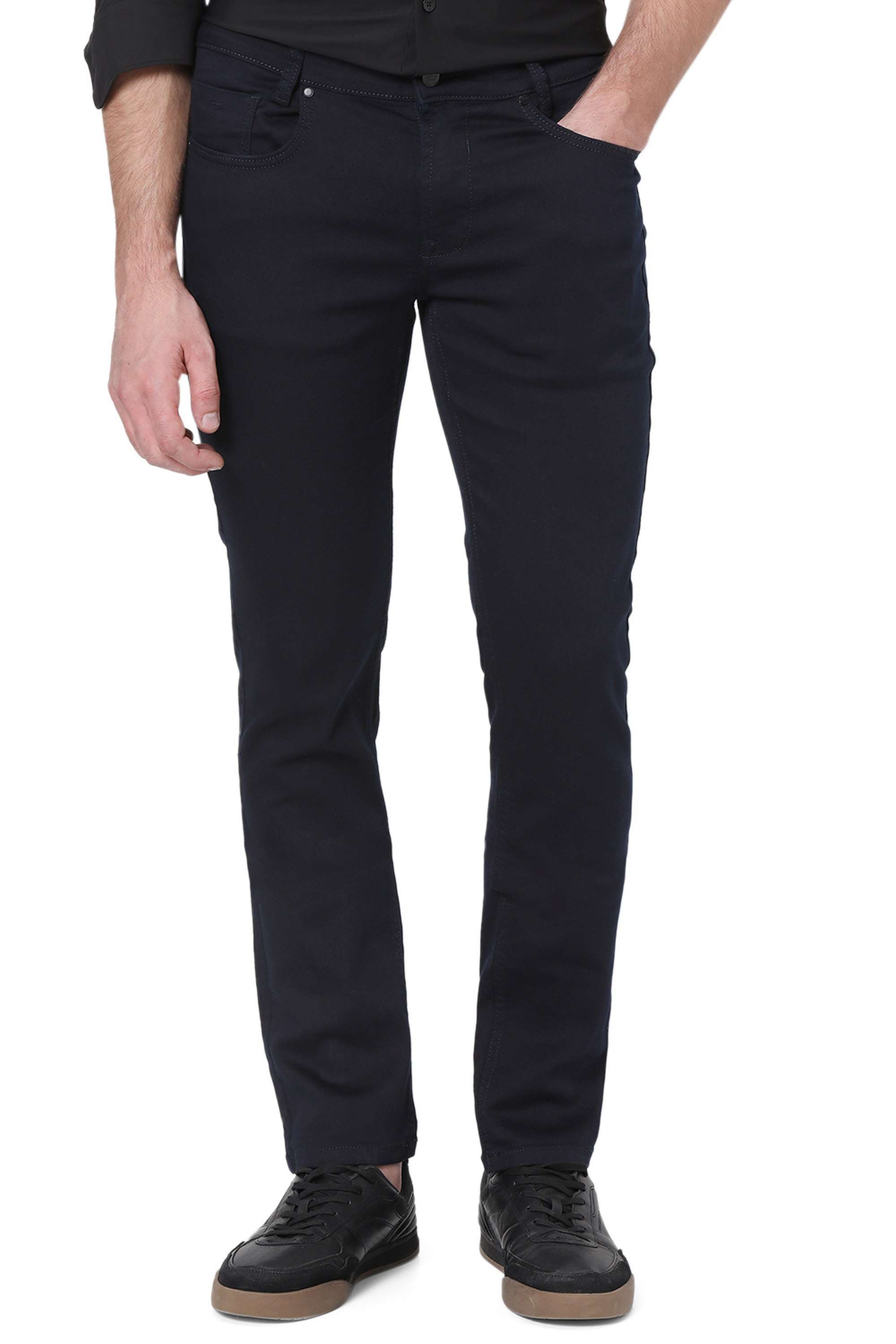 Solid-Cotton-Super-Skinny-Fit-Men-s-Jeans