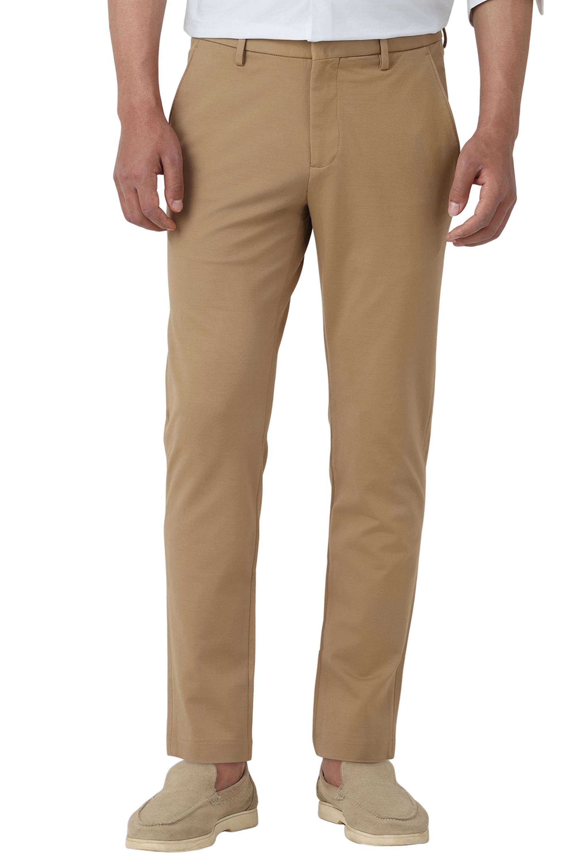 Solid-Cotton-Regular-Fit-Men-s-Casual-Trousers