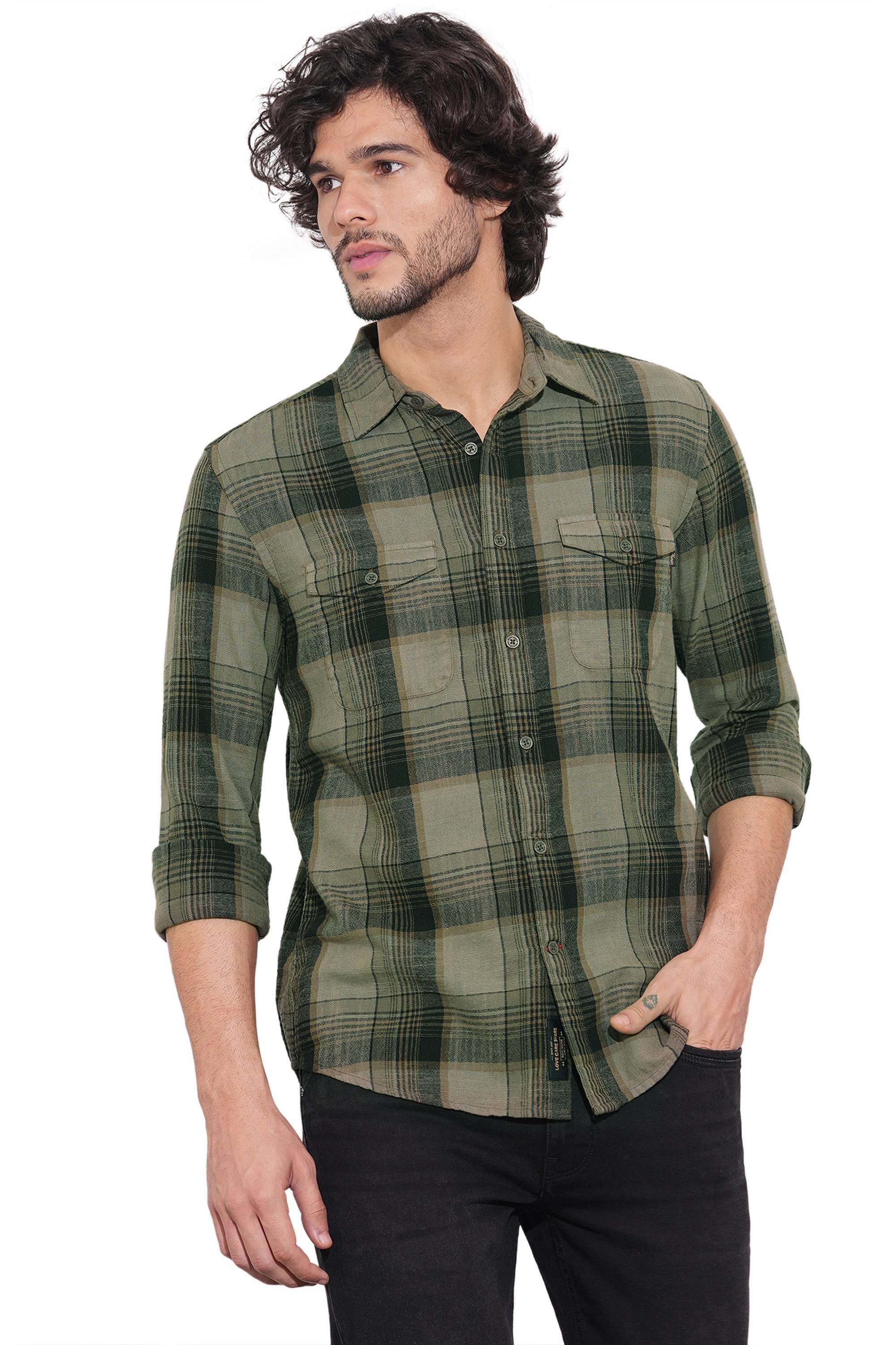 Checks-Cotton-Slim-Fit-Men-s-Casual-Shirt