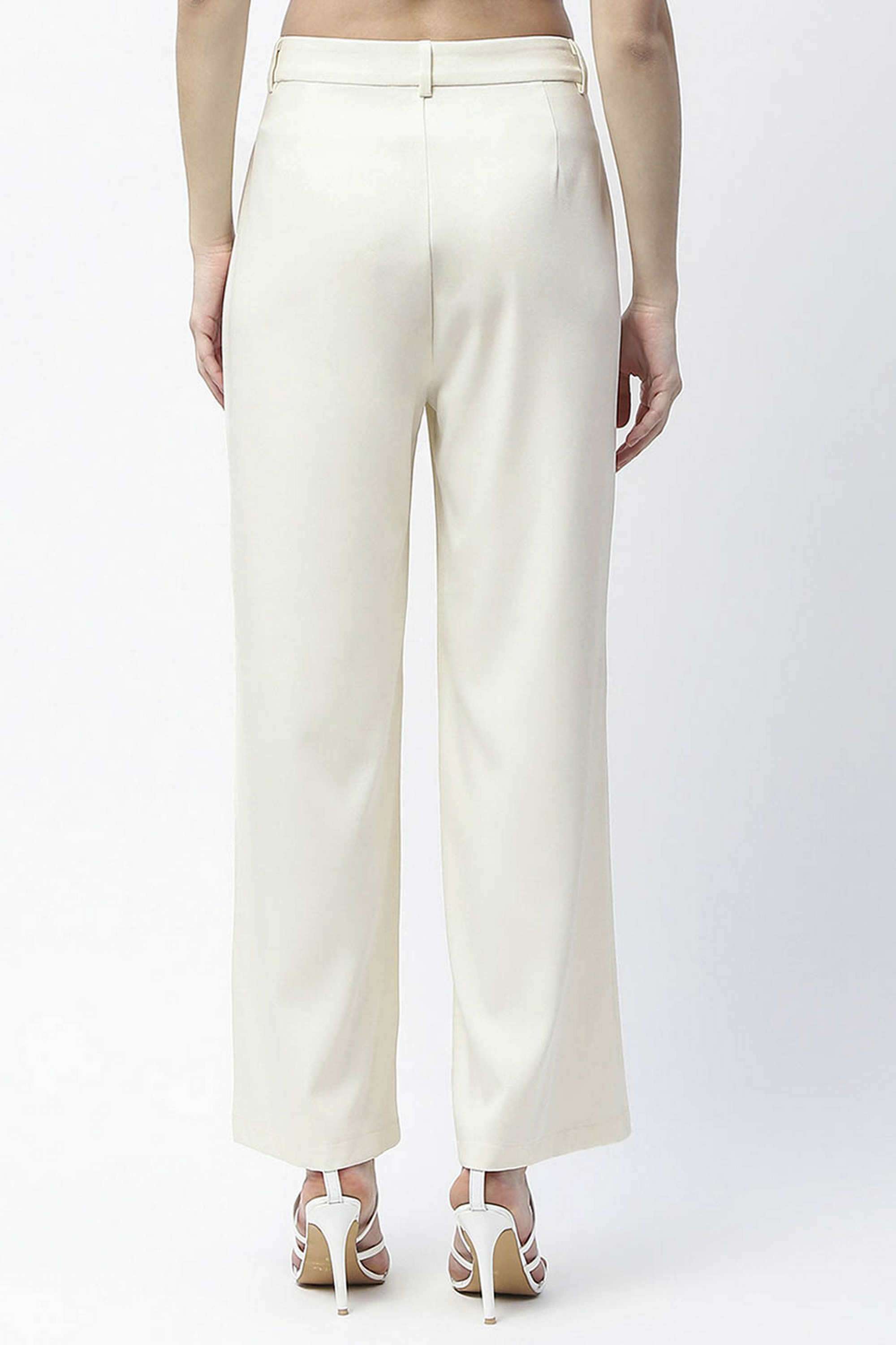 Solid-Straight-Fit-Rayon-Women-s-Casual-Wear-Trousers