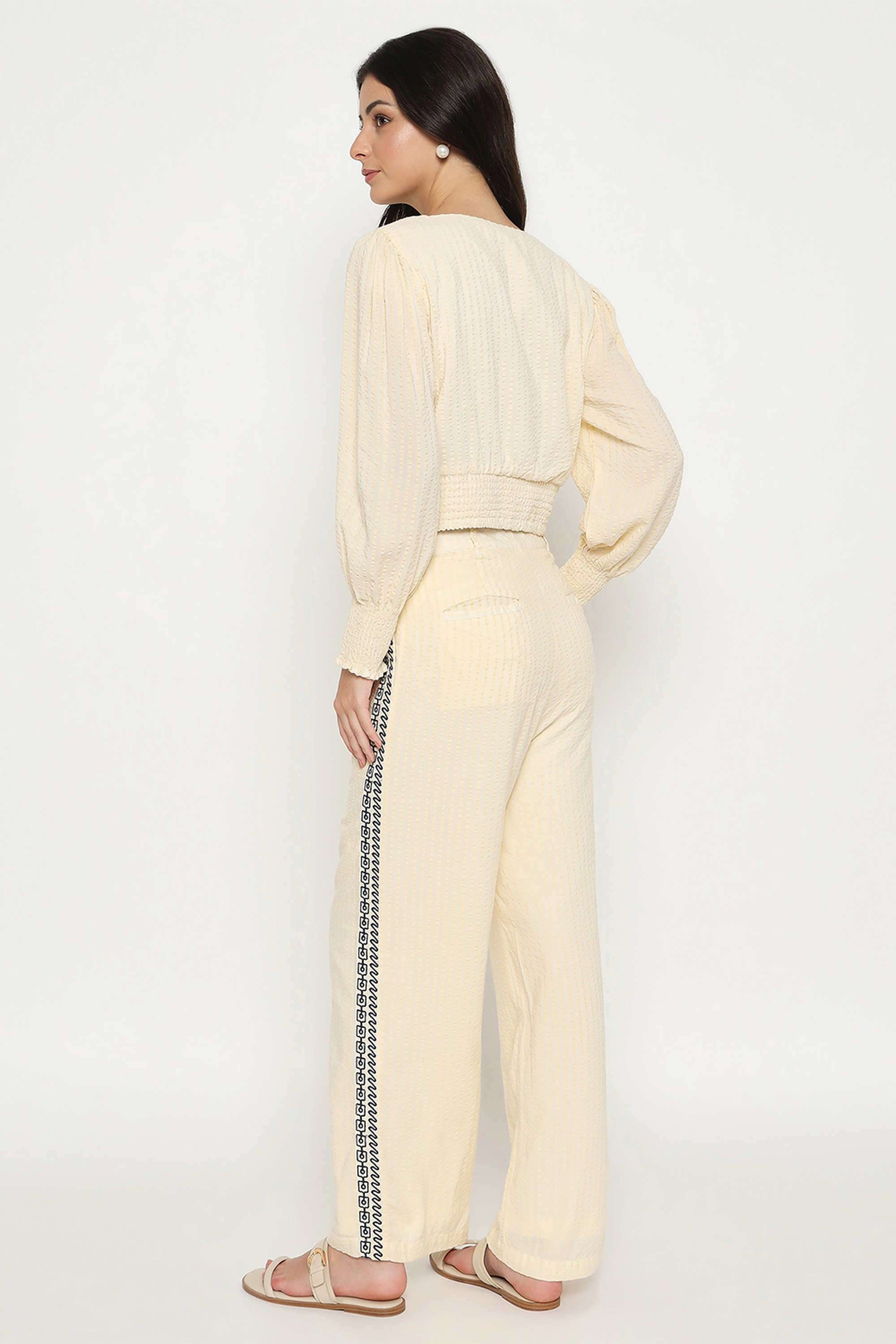 Textured-Ankle-Length-Rayon-Women-s-Co-Ord-Set