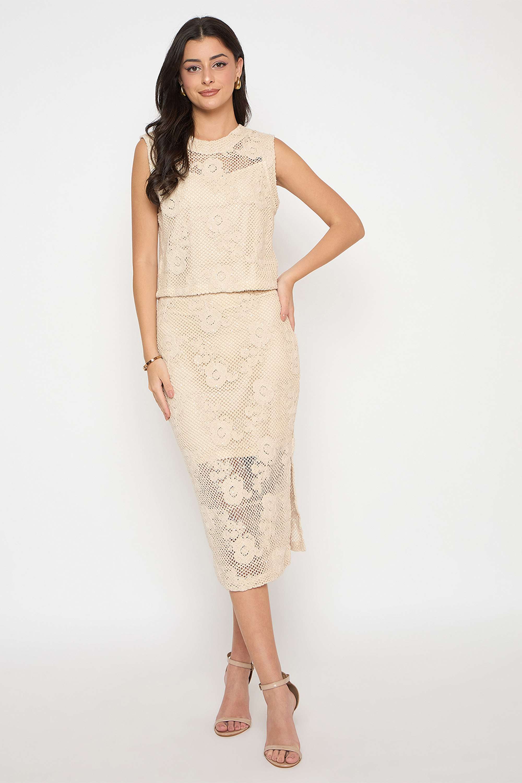 Floral-Calf-Length-Cotton-Women-s-Co-Ord-Set