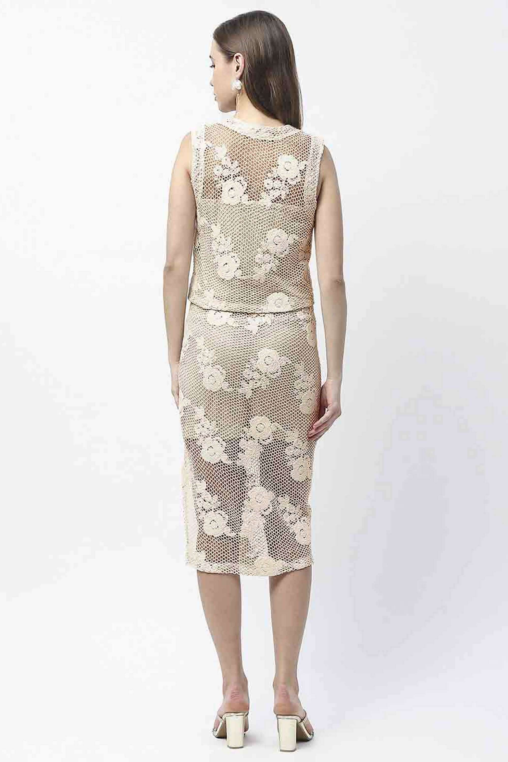 Embroidered-Calf-Length-Polyester-Women-s-Co-Ord-Set