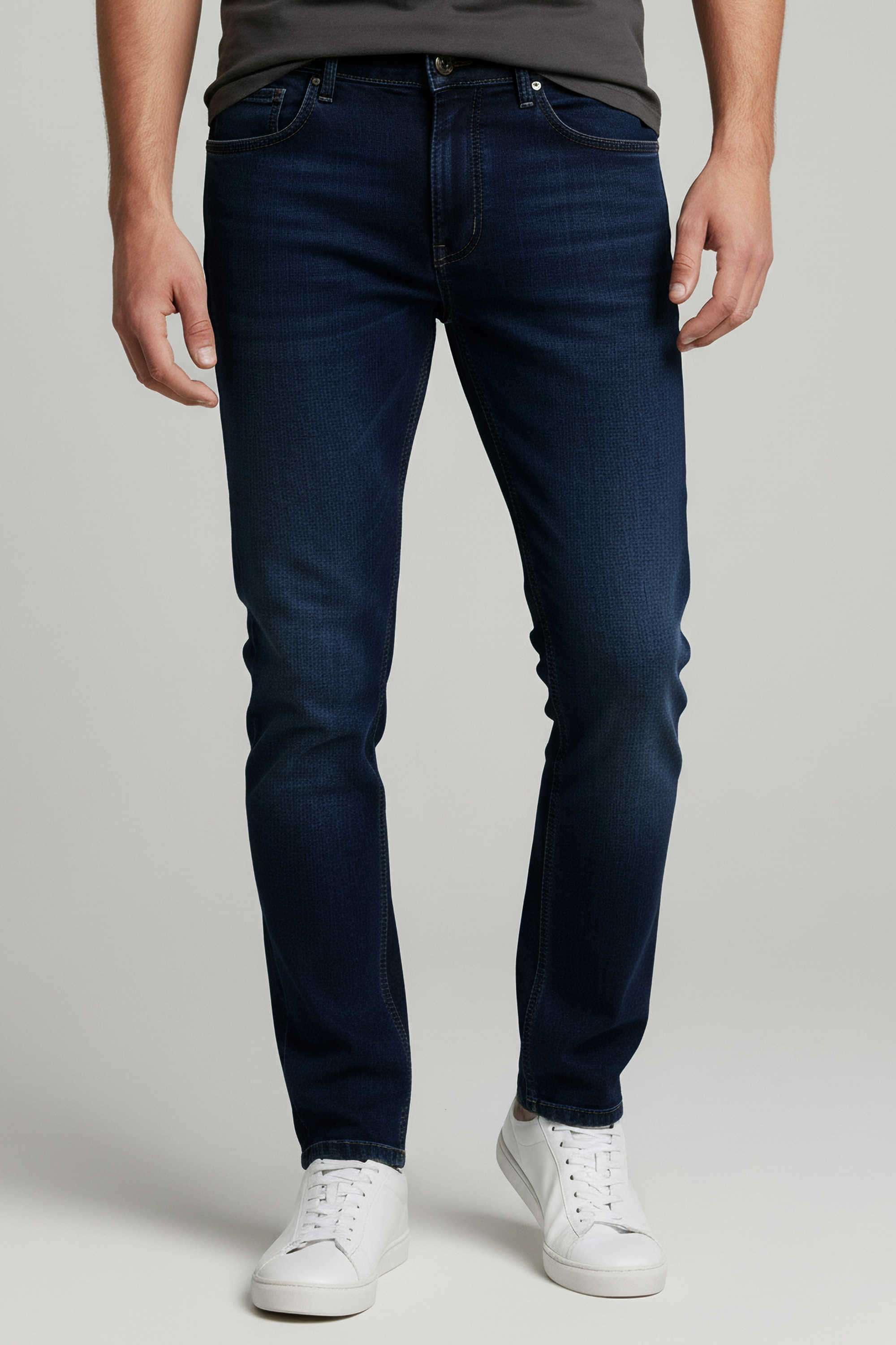 Solid-Cotton-Skinny-Fit-Men-s-Jeans