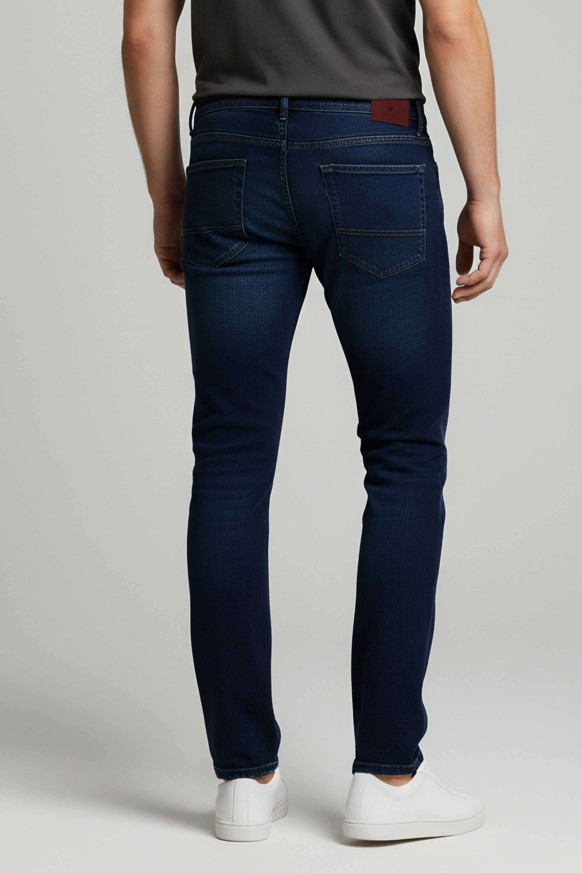 Solid-Cotton-Skinny-Fit-Men-s-Jeans