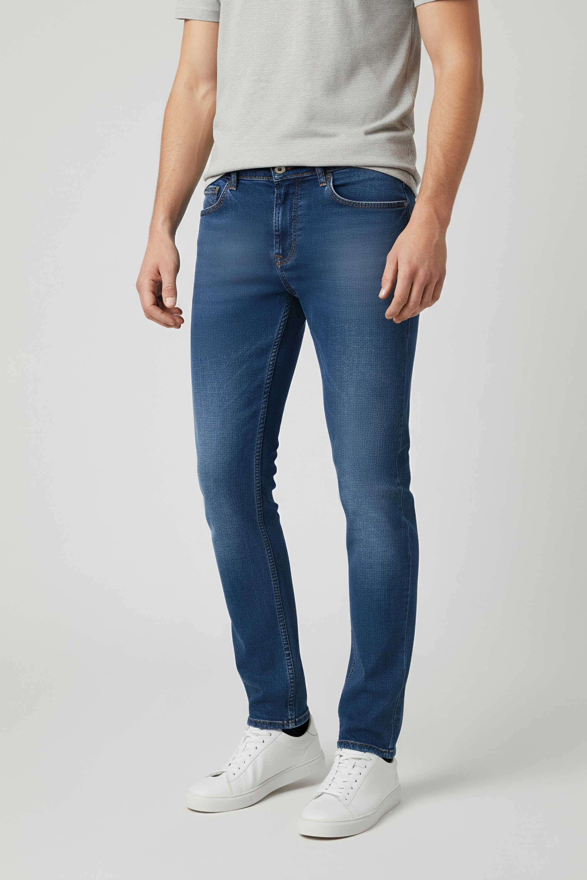 Solid-Cotton-Blend-Slim-Fit-Men-s-Jeans