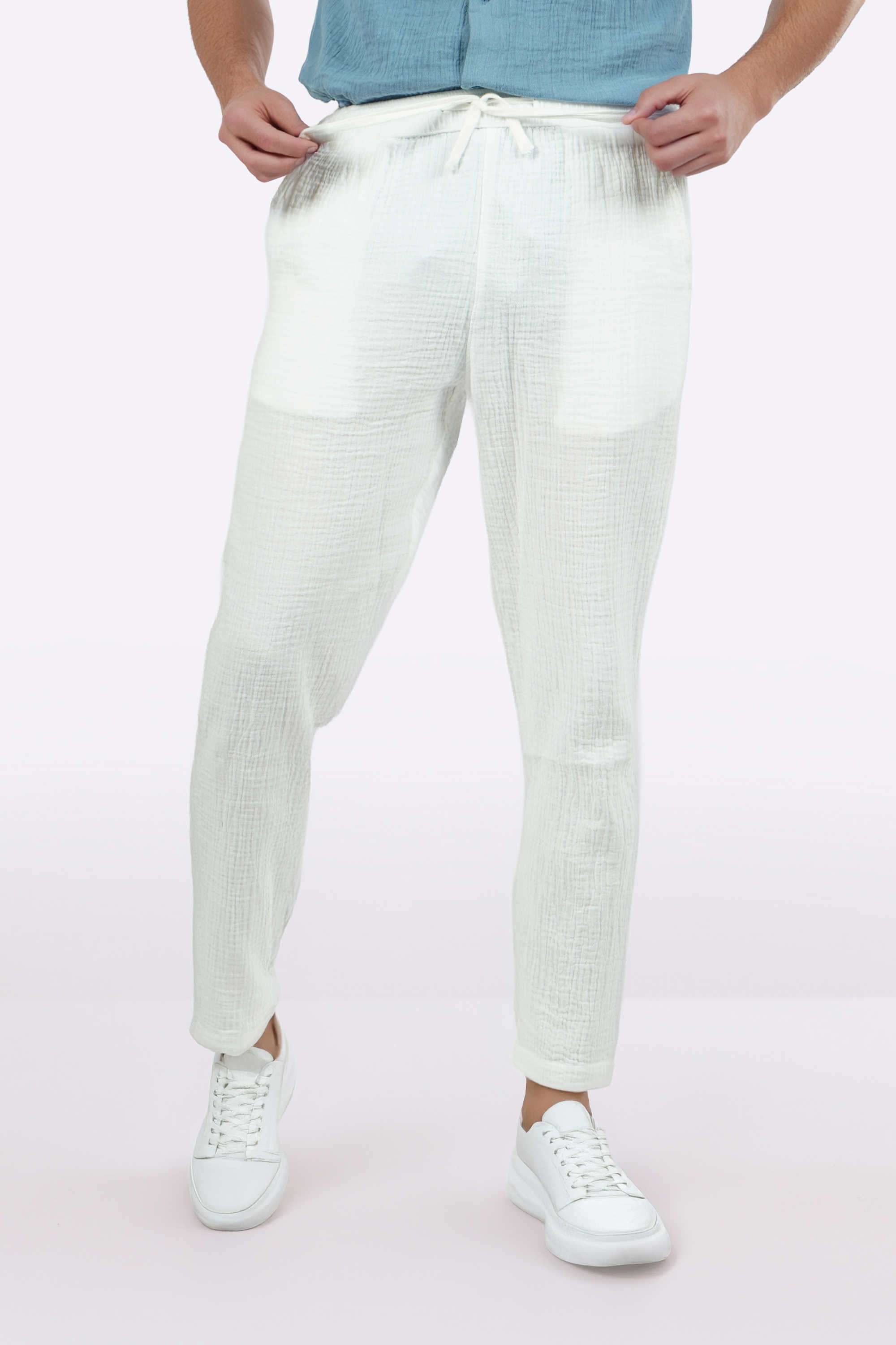 Solid-Cotton-Relaxed-Fit-Men-s-Casual-Wear-Trousers