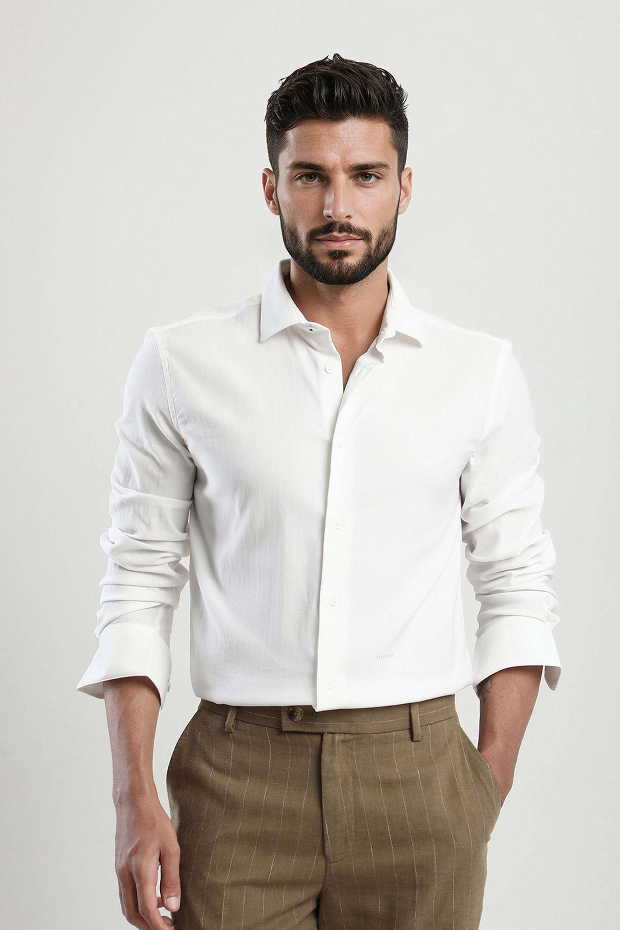 Solid-Cotton-Regular-Fit-Men-s-Casual-Shirt