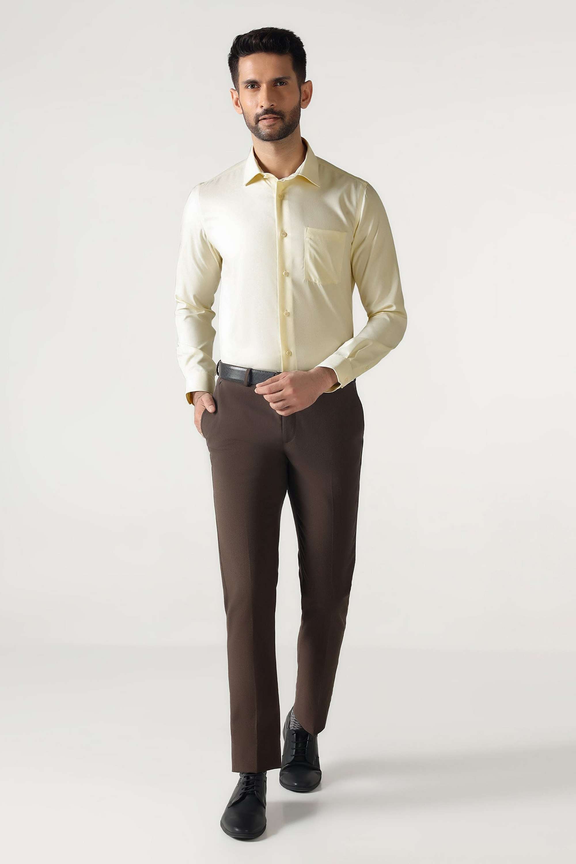 Solid-Dobby-Cotton-Slim-Fit-Men-s-Formal-Shirt