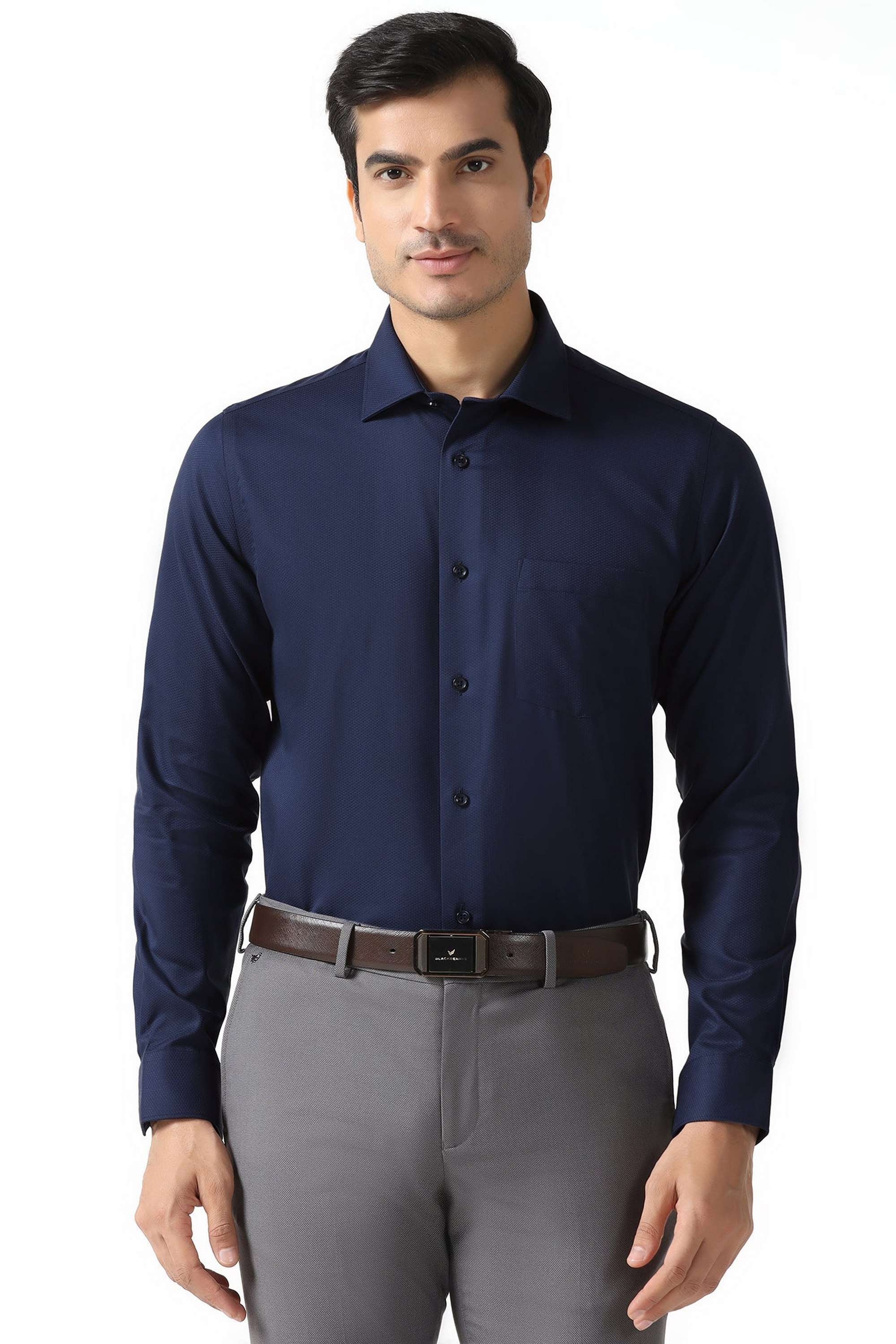 Dobby-Cotton-Slim-Fit-Men-s-Shirt
