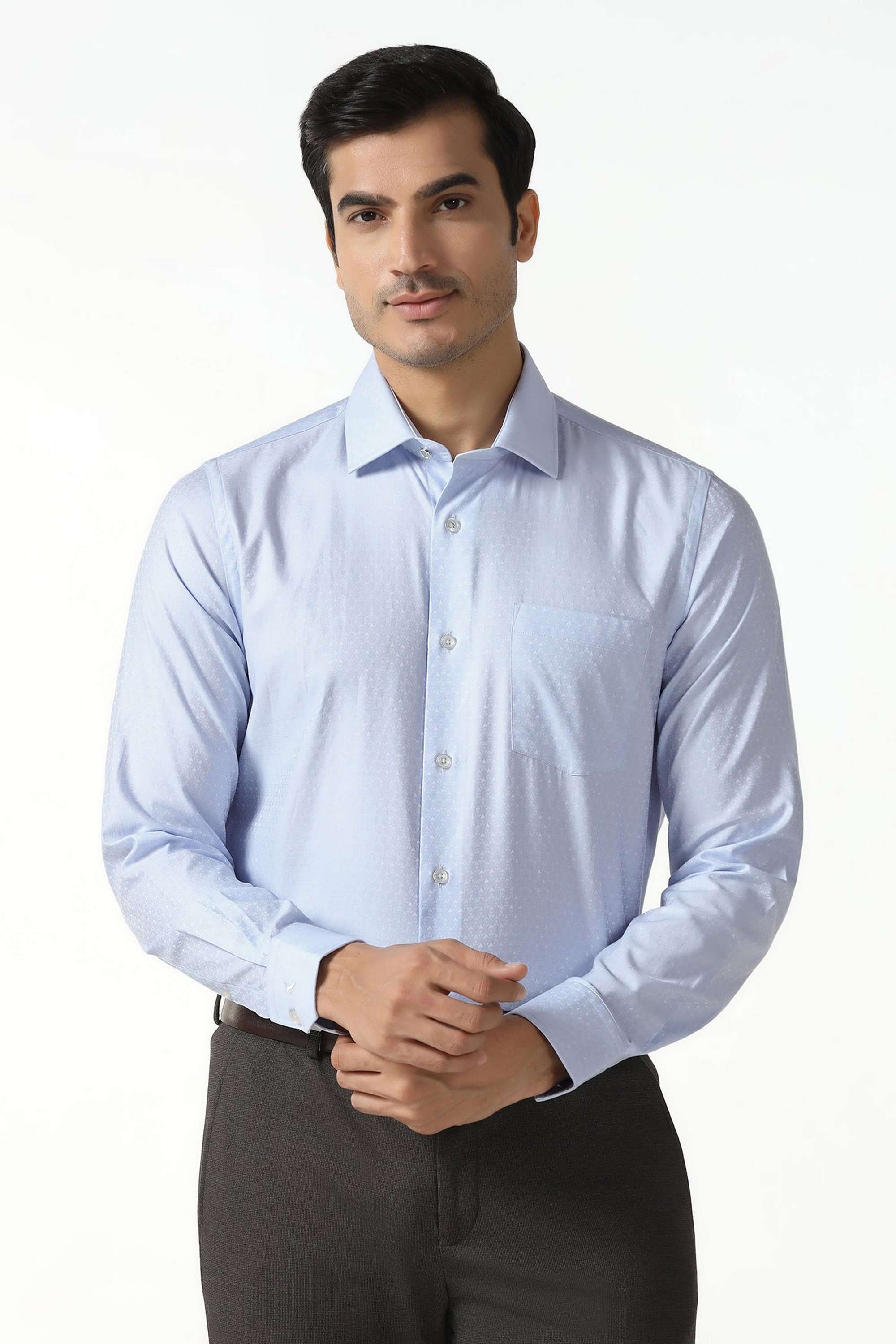 Dobby-Cotton-Slim-Fit-Men-s-Shirt