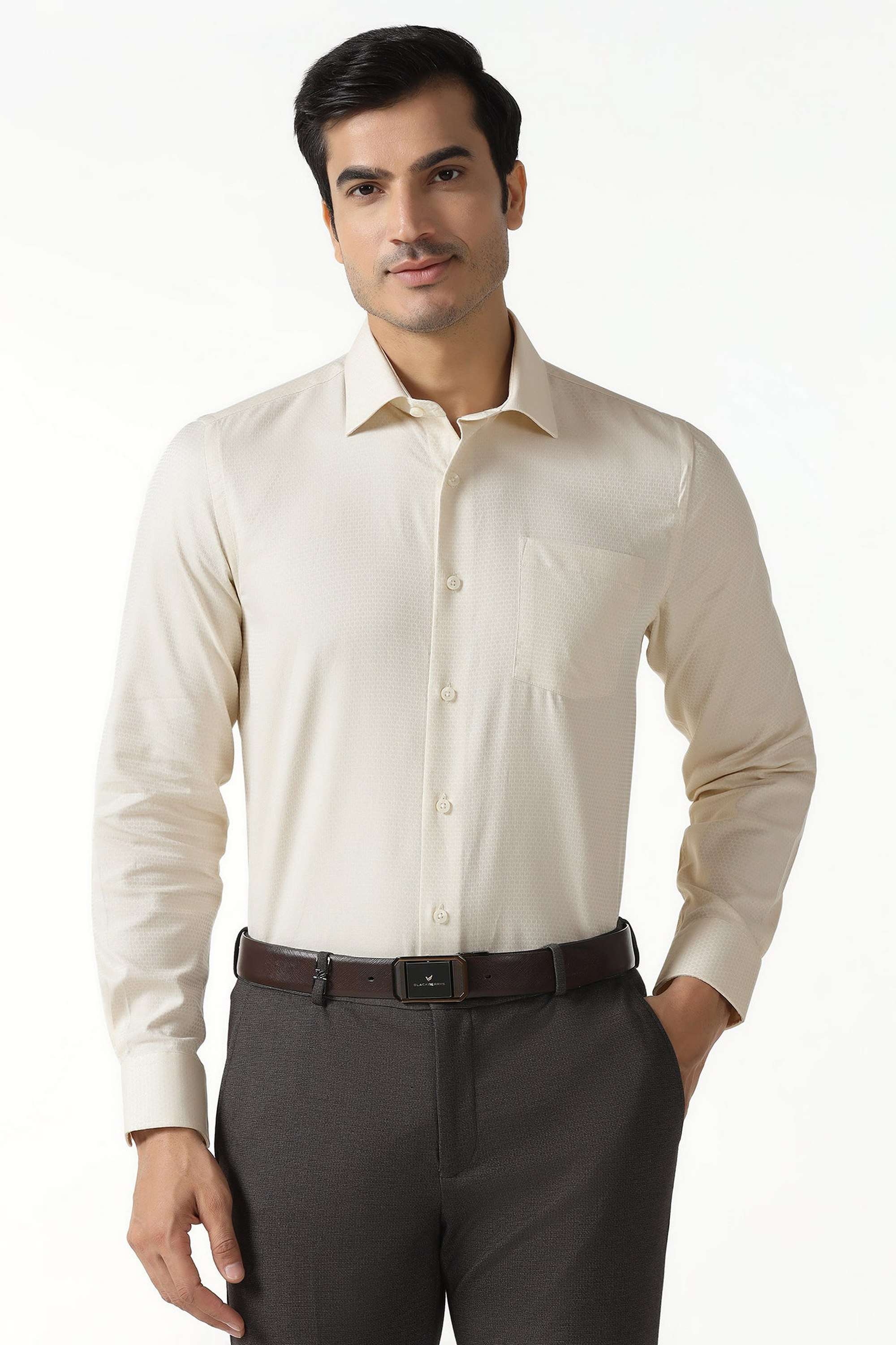 Dobby-Cotton-Slim-Fit-Men-s-Shirt