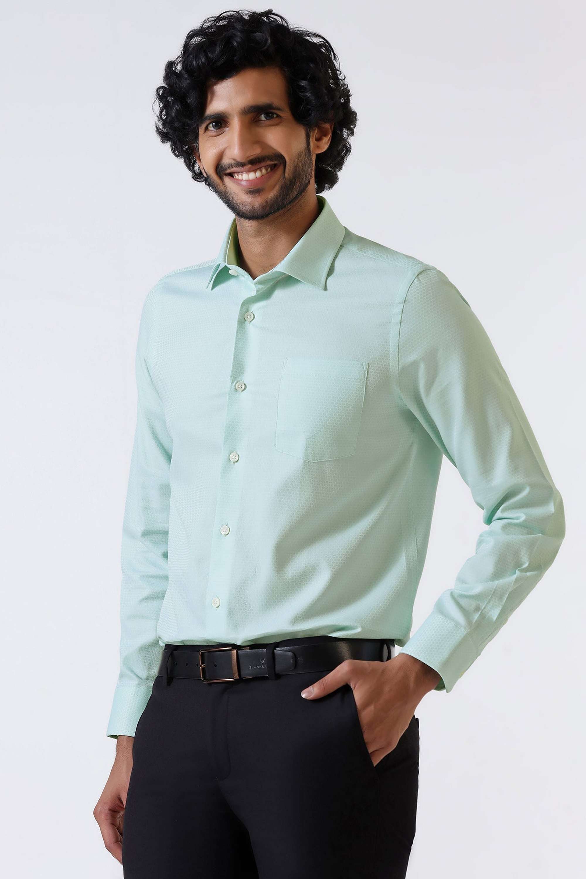 Dobby-Cotton-Slim-Fit-Men-s-Shirt