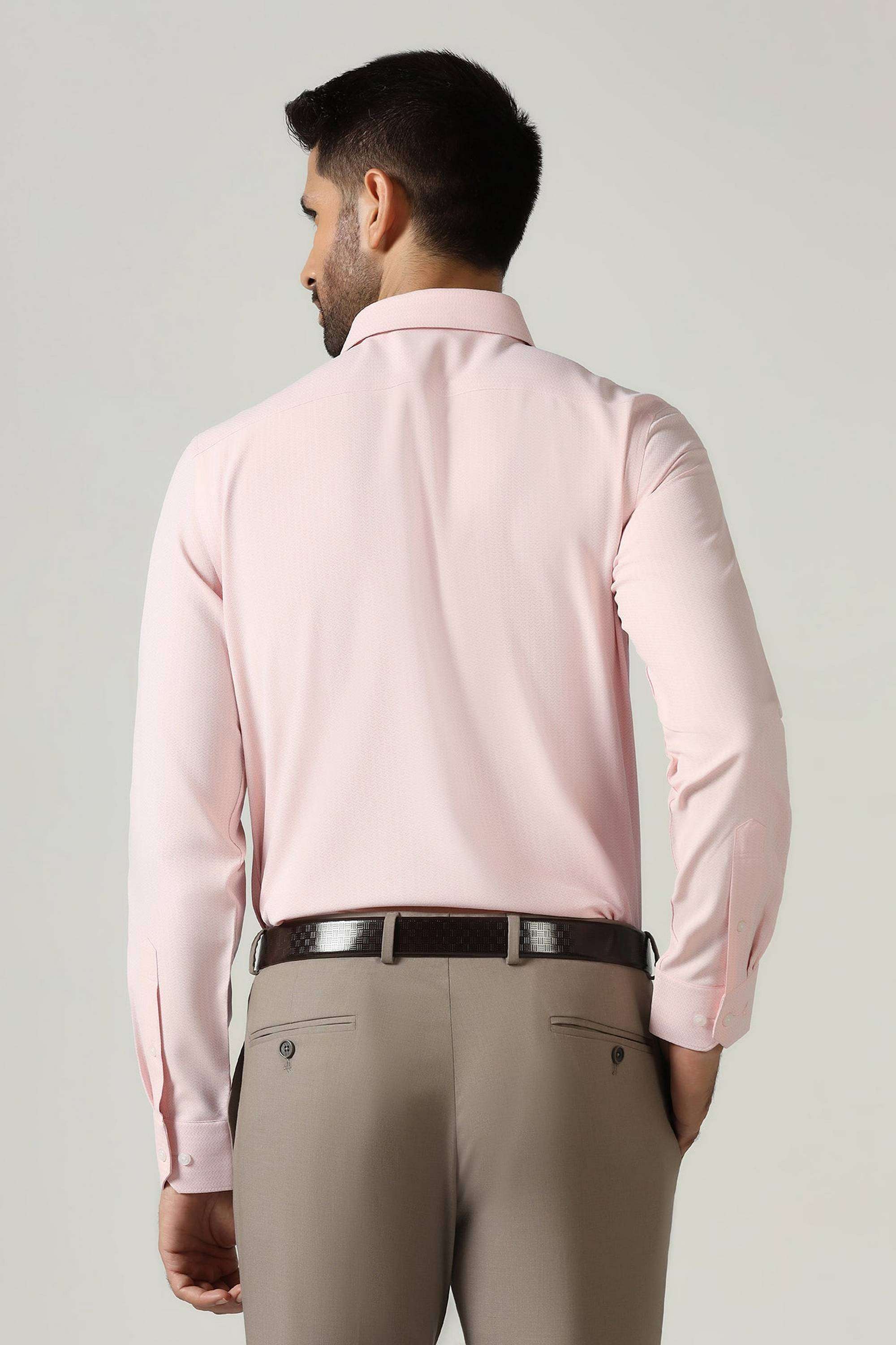 Dobby-Polyester-Slim-Fit-Men-s-Shirt