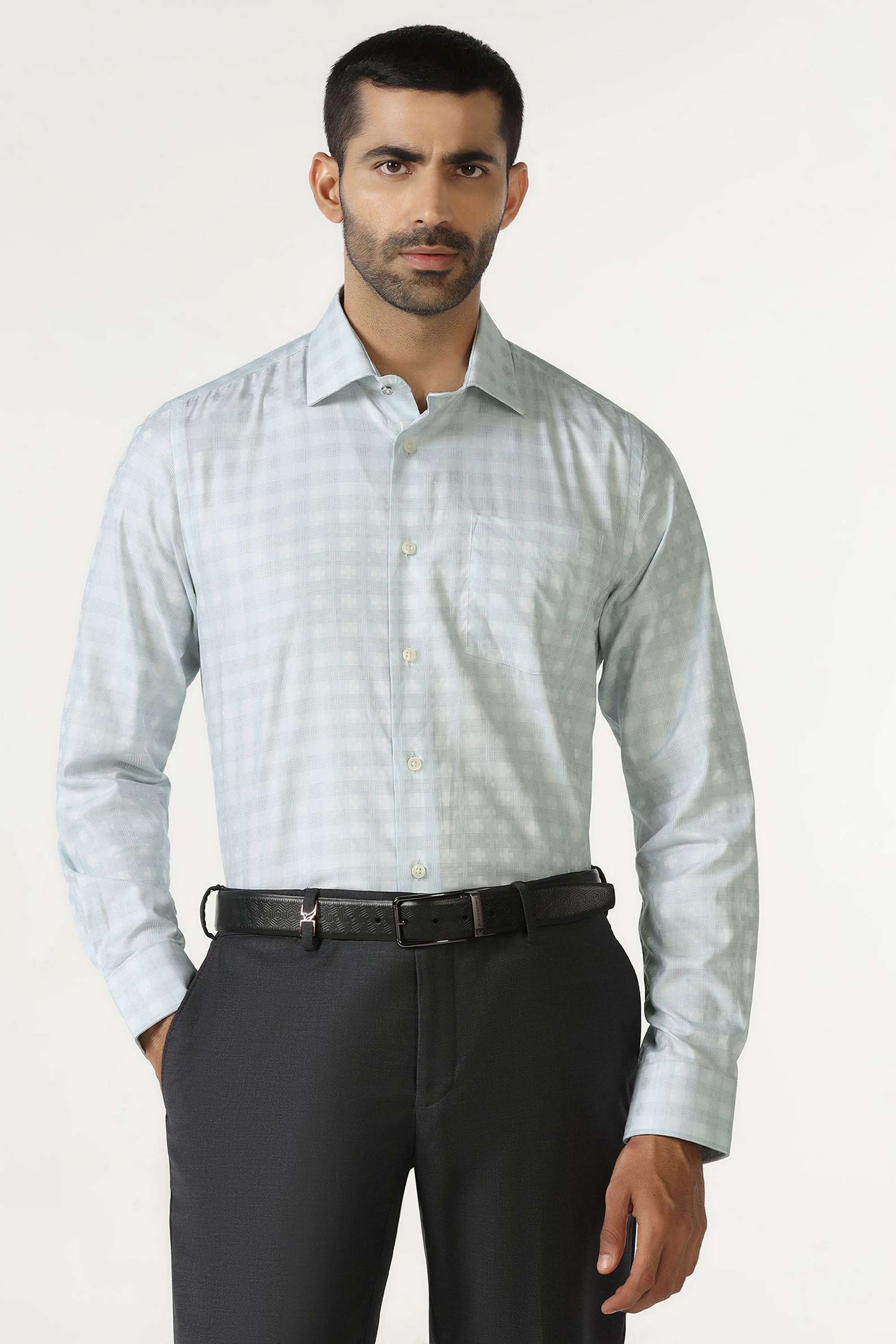 Solid-Cotton-Slim-Fit-Men-s-Casual-Shirt