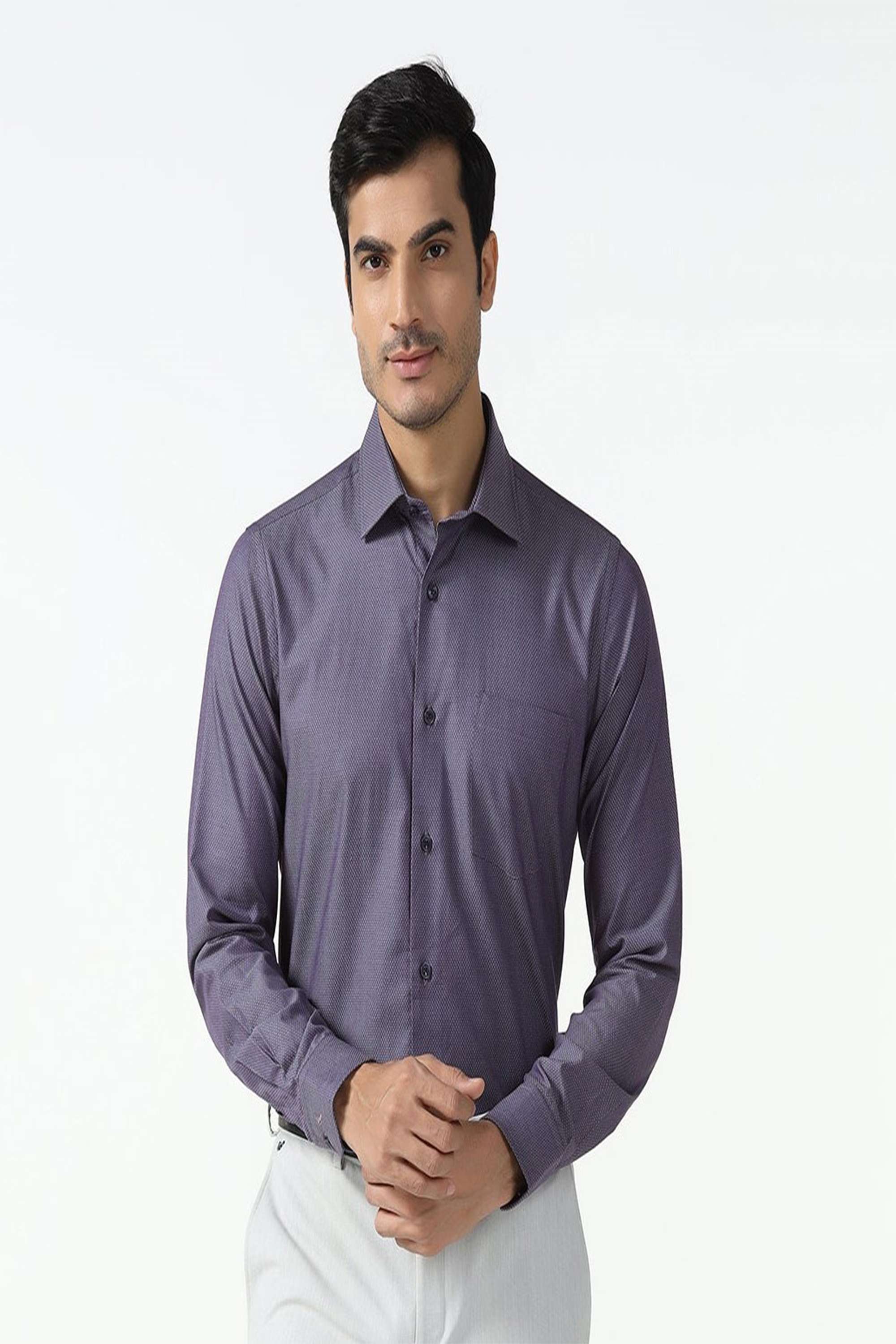 Dobby-Cotton-Slim-Fit-Men-s-Casual-Wear-Shirt